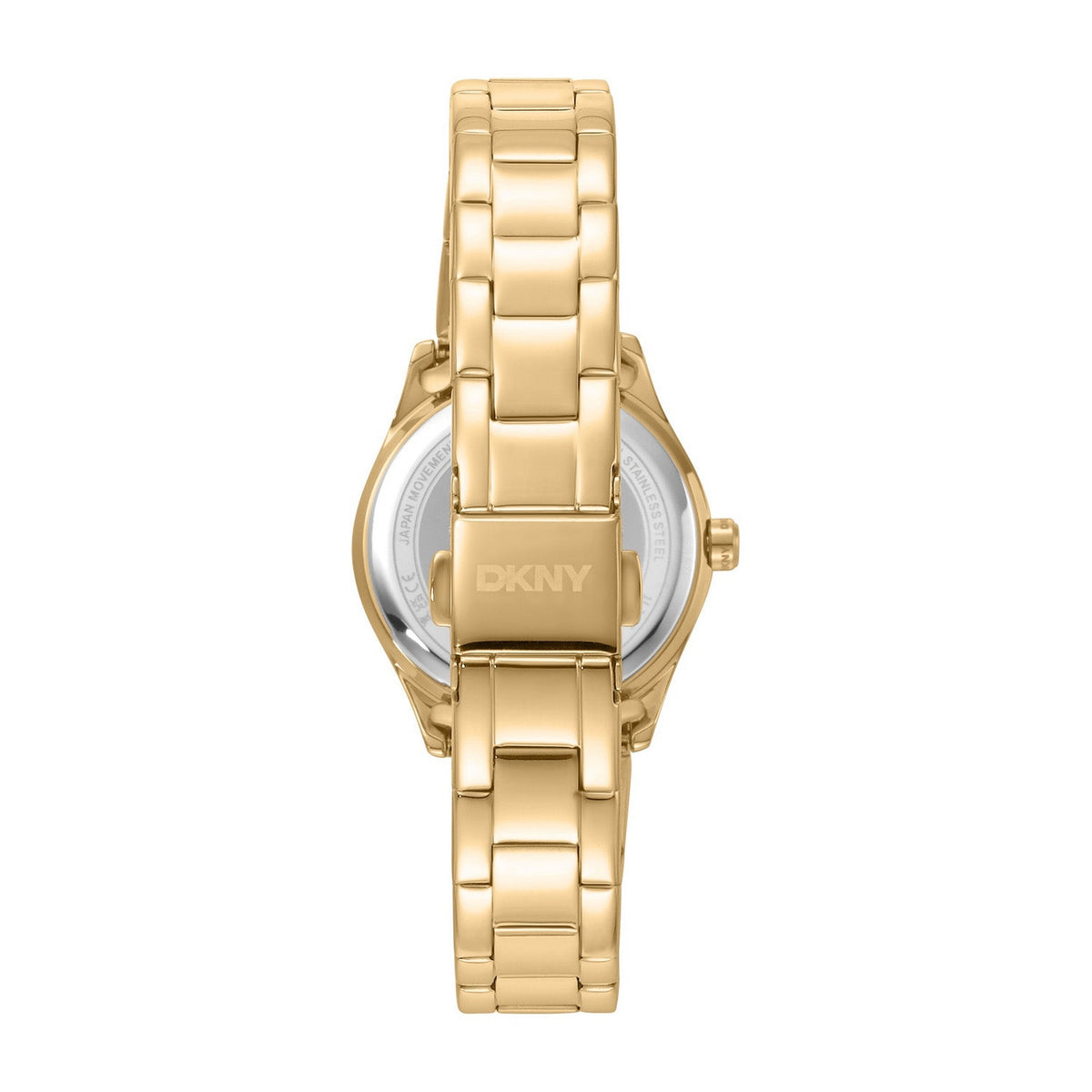 DKNY Logo Gold Dial Gold Steel Womens Watch DK1L147M0055 view 2
