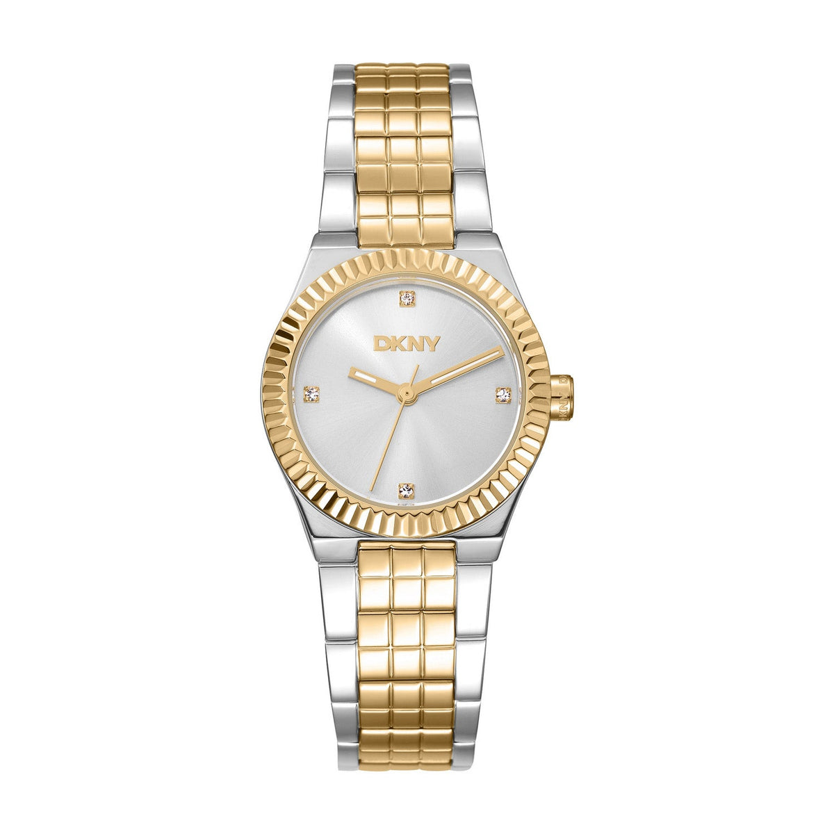 DKNY Essentials Silver Dial Two Tone Steel Womens Watch DK1L182M0055 view 5