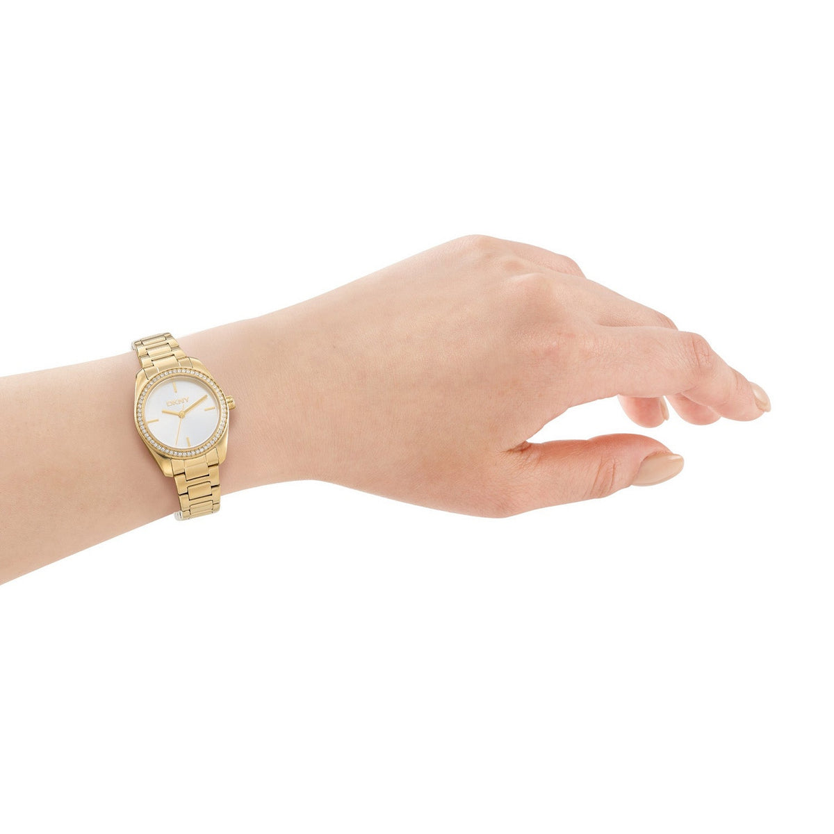 DKNY Evening Silver Dial Gold Steel Womens Watch DK1L184M0065 view 5