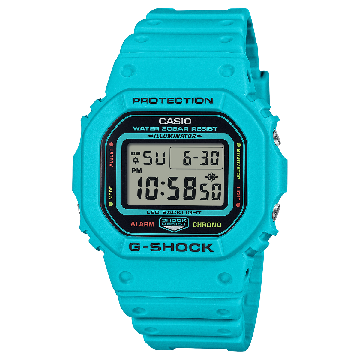 G-Shock Digital Blue Resin Band Watch DW5600EP-2D