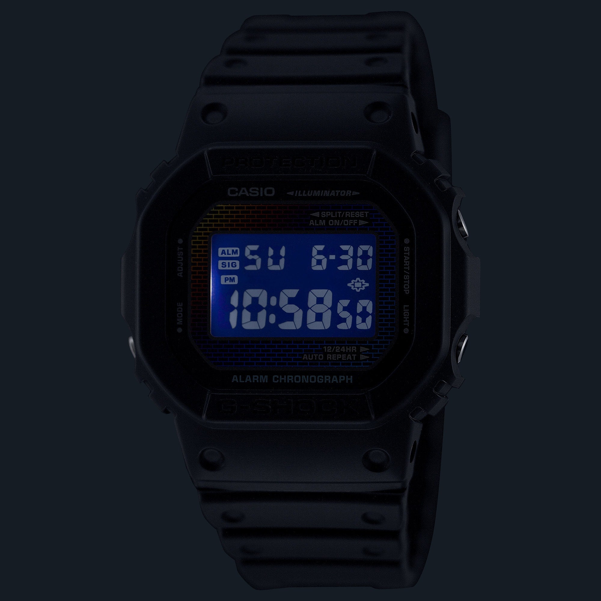 G-Shock 5600 Series Timepiece with Rainbow Gradation DW5600RW-1D