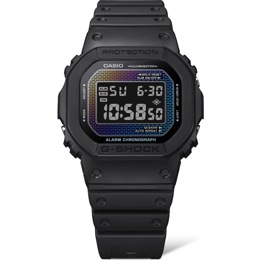G-Shock 5600 Series Timepiece with Rainbow Gradation DW5600RW-1D