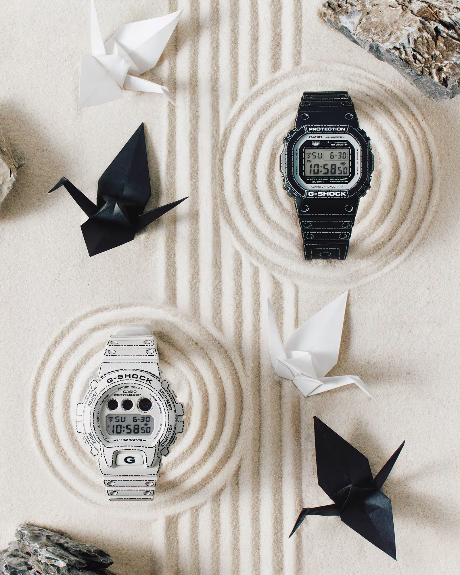G-Shock 5600 Origami Special Edition Black Resin Band DW5600RGM-1D