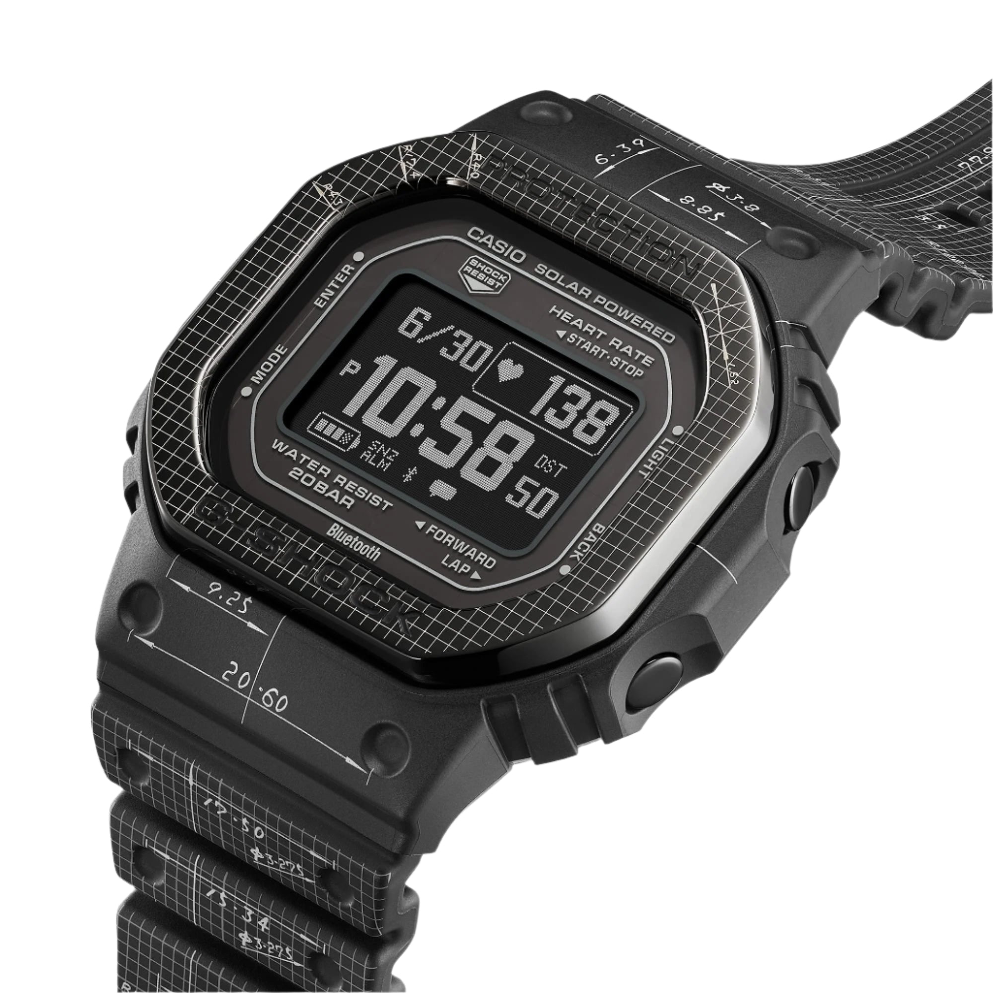 G-Shock G-Squad Heart Rate and Sleep Analysis Watch DWH5600EX-1D