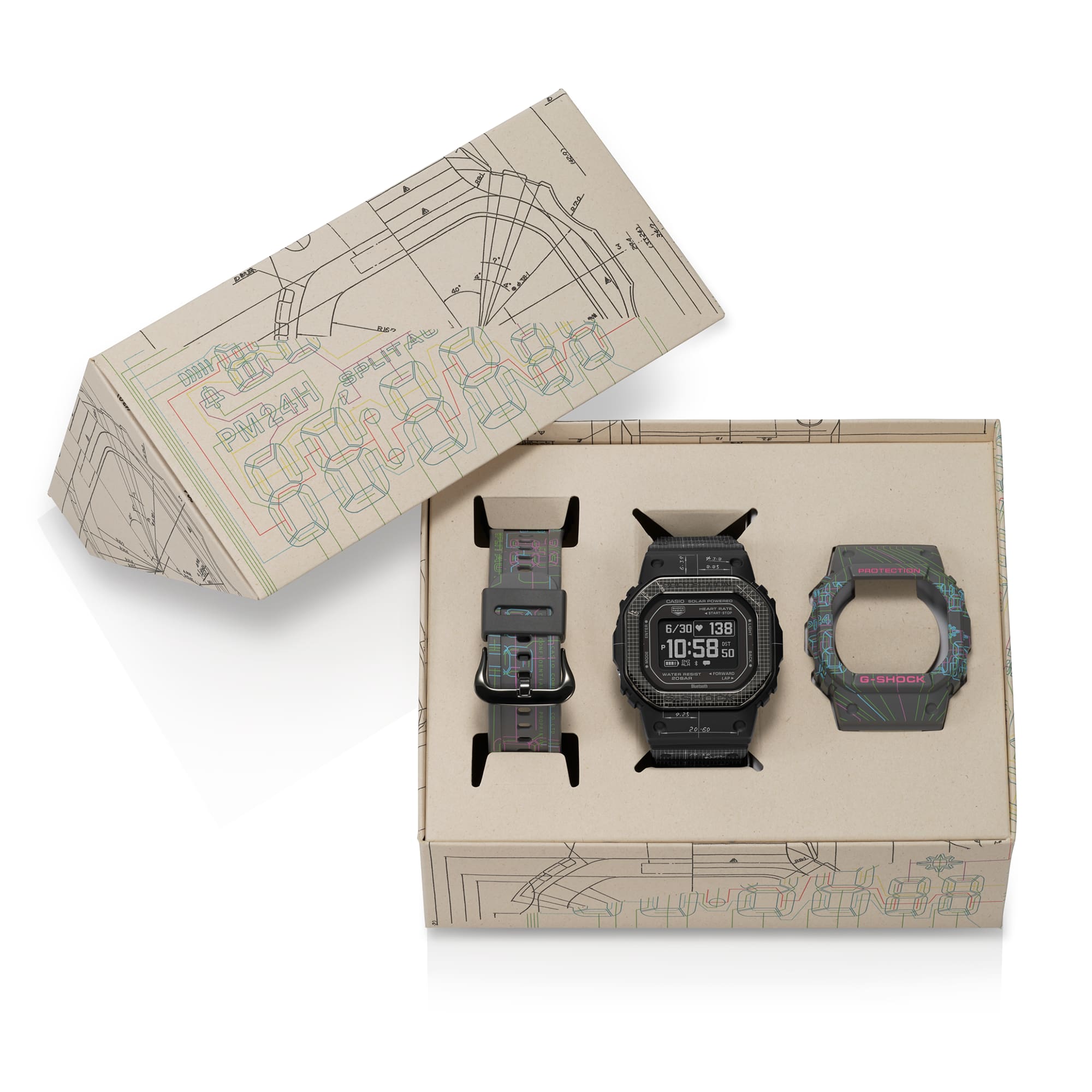 G-Shock G-Squad Heart Rate and Sleep Analysis Watch DWH5600EX-1D