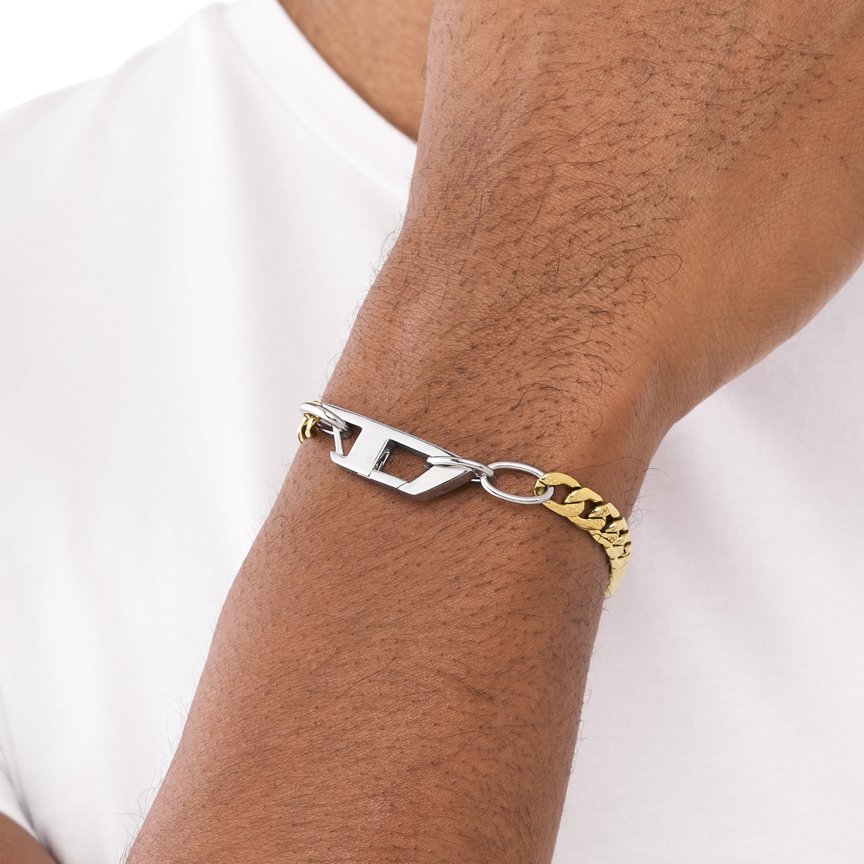 Diesel Steel Gold Bracelet DX1437931