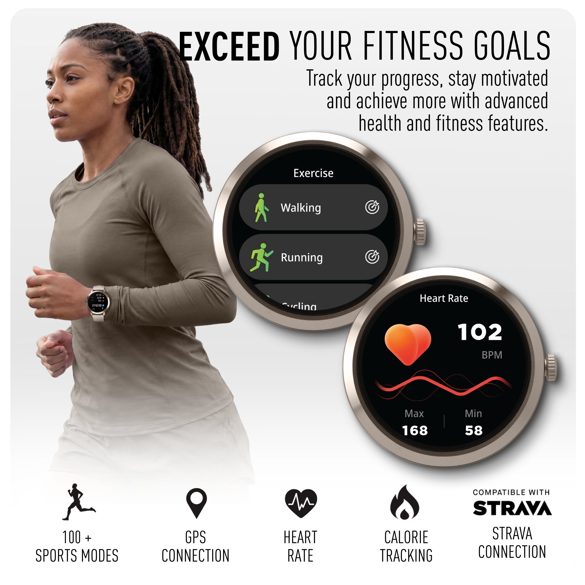 Reflex Active Spectra 300 R Amoled Gold Silicone smart watch — view 4