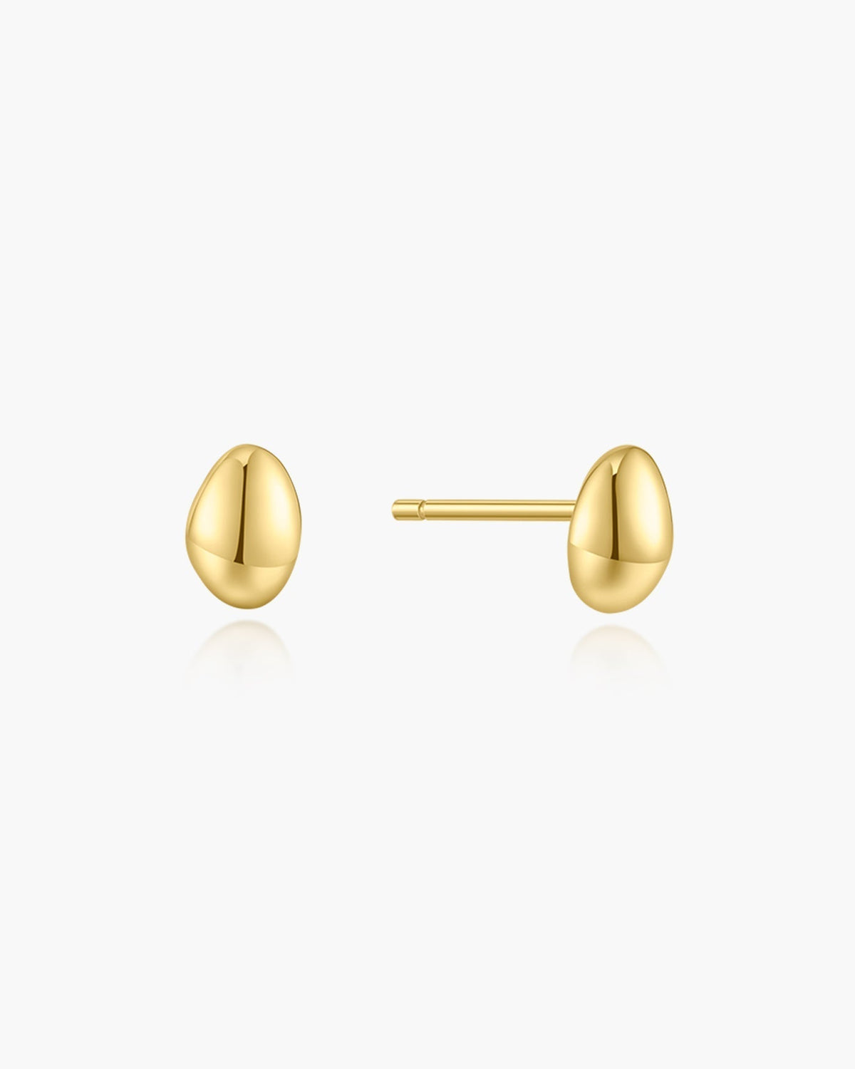 Ania Haie Gold Organic Dome Pebble Stud Earrings E076-02G E076-02G front packshot