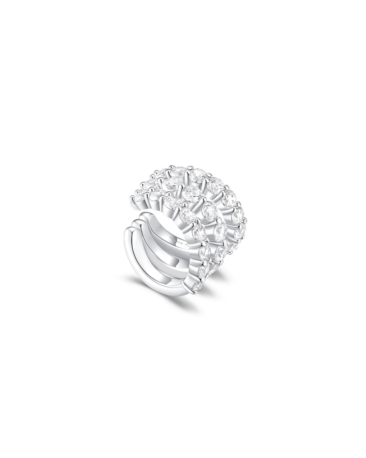 Ania Haie Silver Pave Triple Wrap Ear Cuff