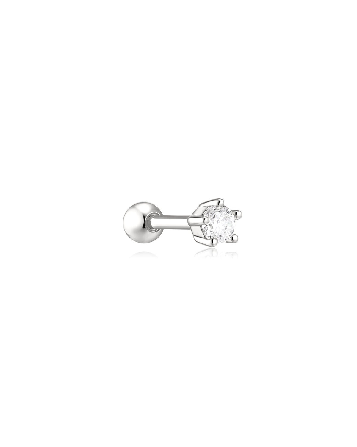 Ania Haie Silver Five-Prong Sparkle Barbell Earring