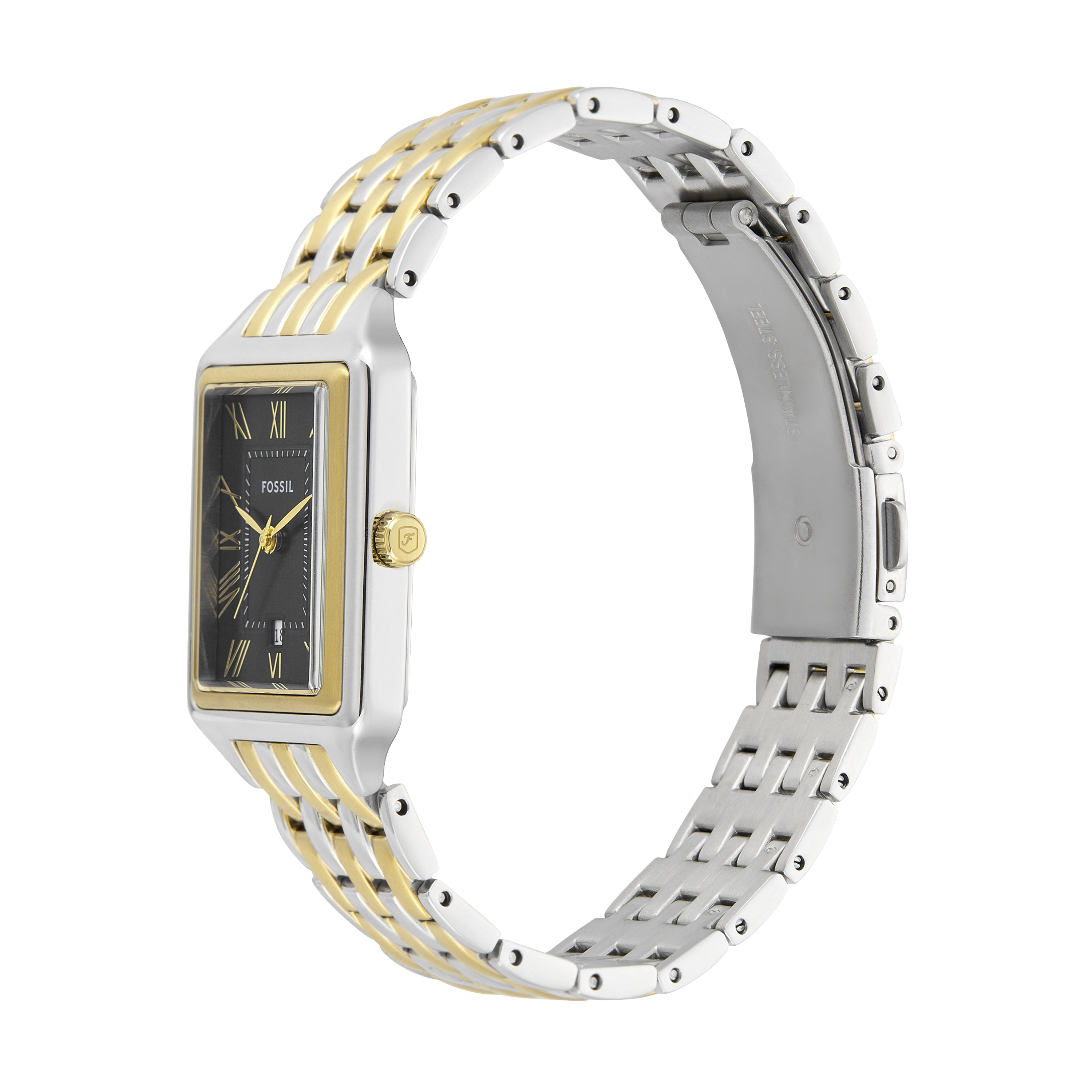 Fossil Raquel Three-Hand Stainless Steel Watch and Bracelet Set ES5376SET