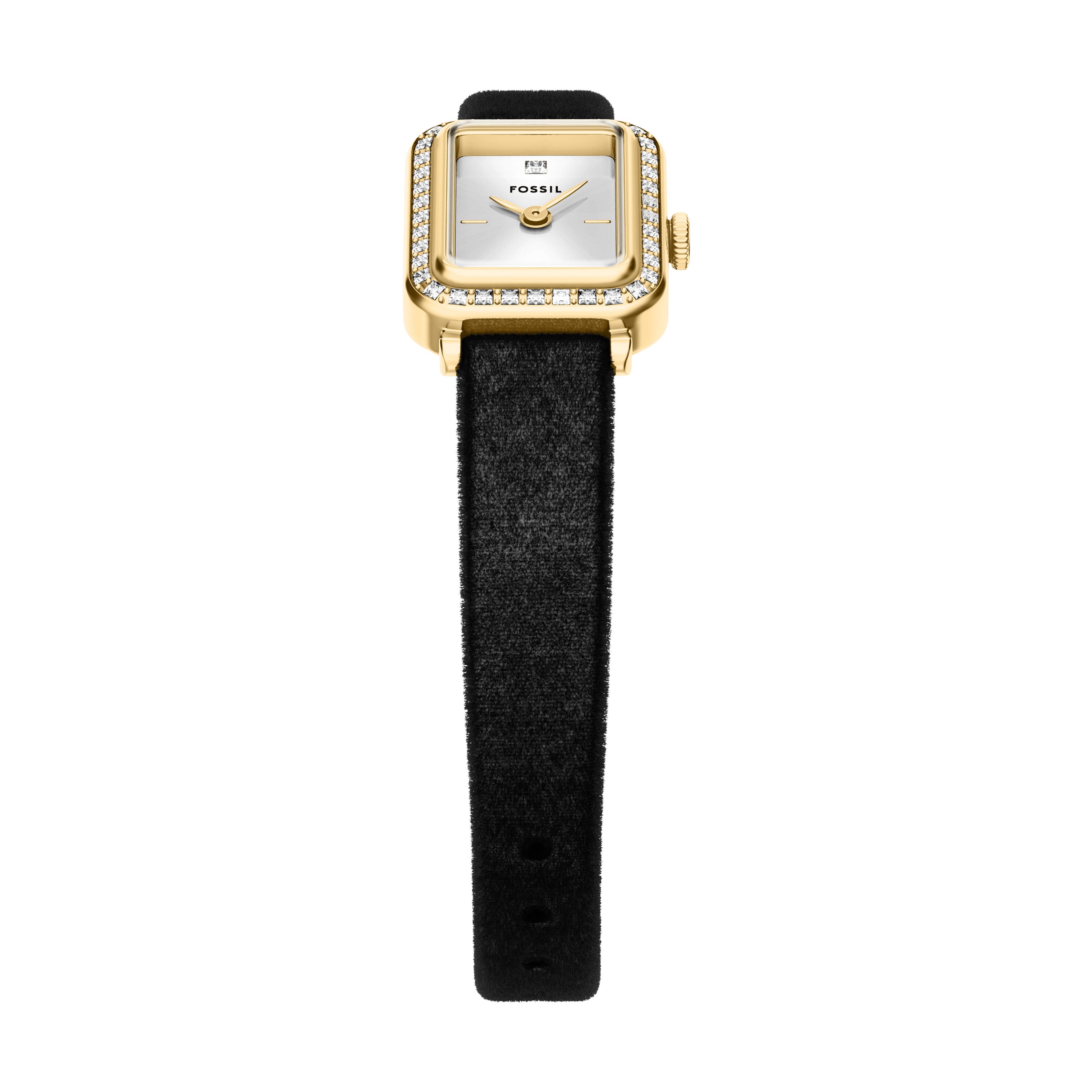Fossil Raquel Two Hand Black Velvet Watch ES5437