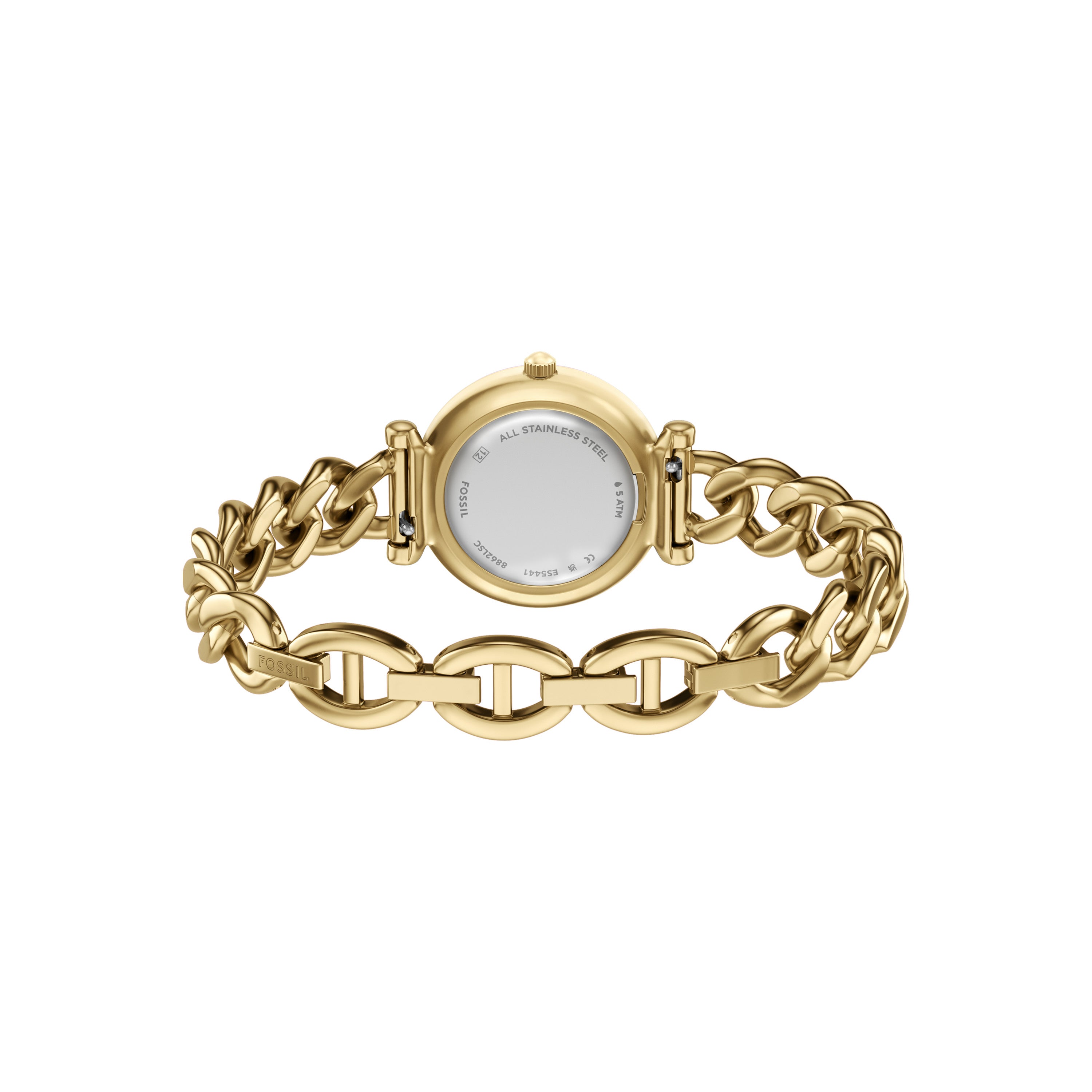 Fossil Carlie Three Hand Gold Stainless Steel Watch ES5441