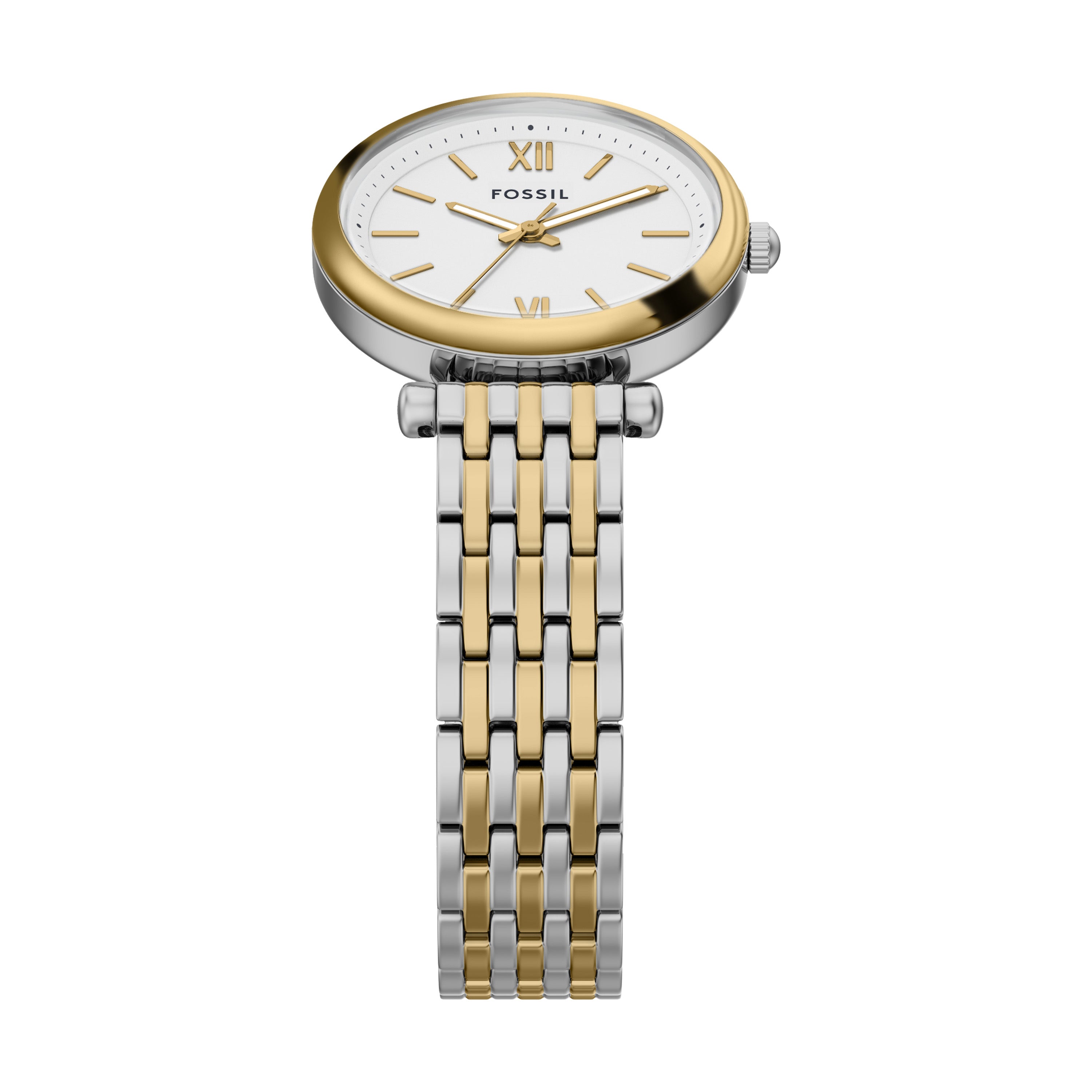 Fossil Carlie Three Hand Two Tone Stainless Steel Watch ES5450SET