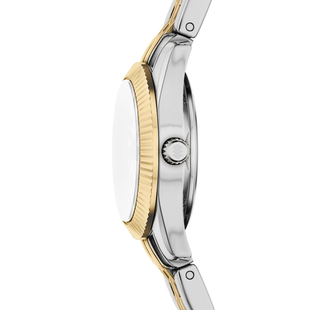 Fossil Scarlette Mini Three-Hand Two-Tone Stainless Steel Women's Watch ES5473