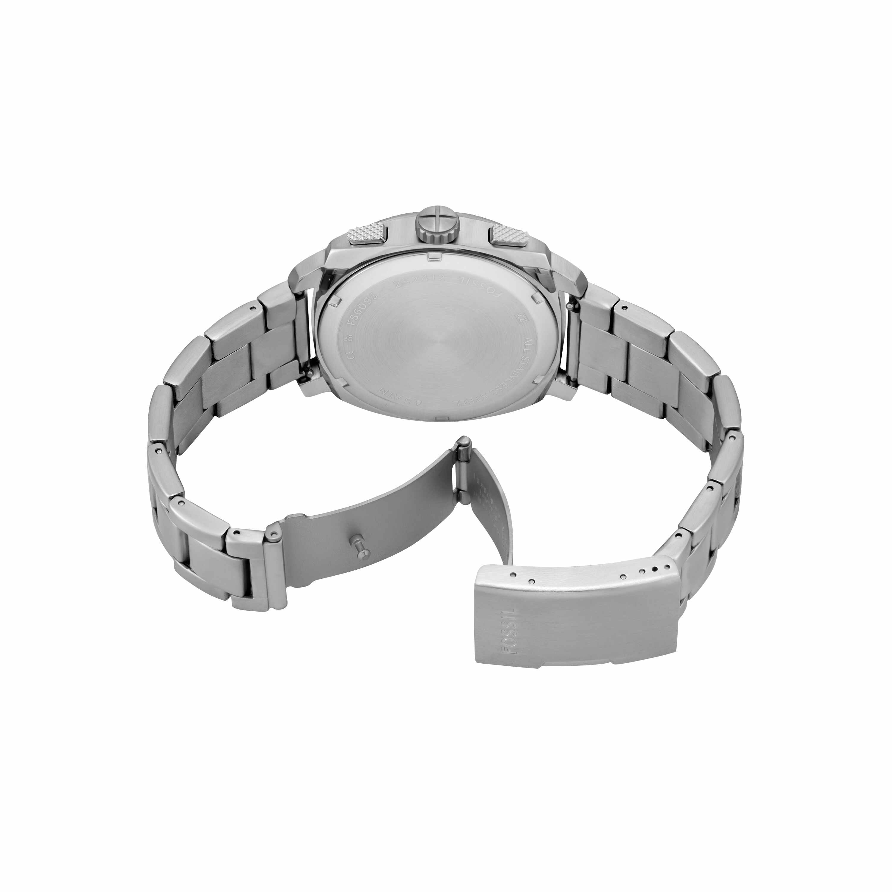 Fossil Machine Silver Stainless Steel Watch FS6095