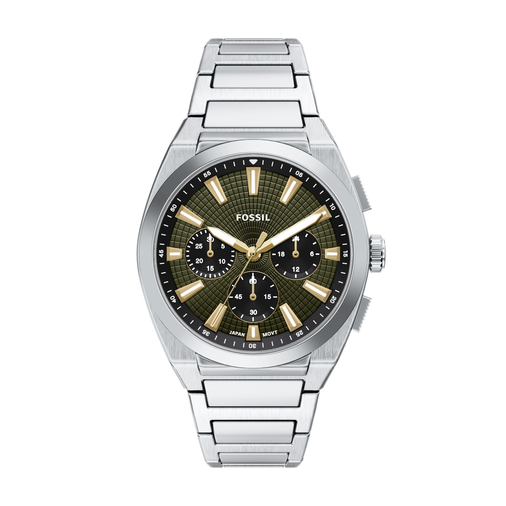 Fossil men's watch, green dial