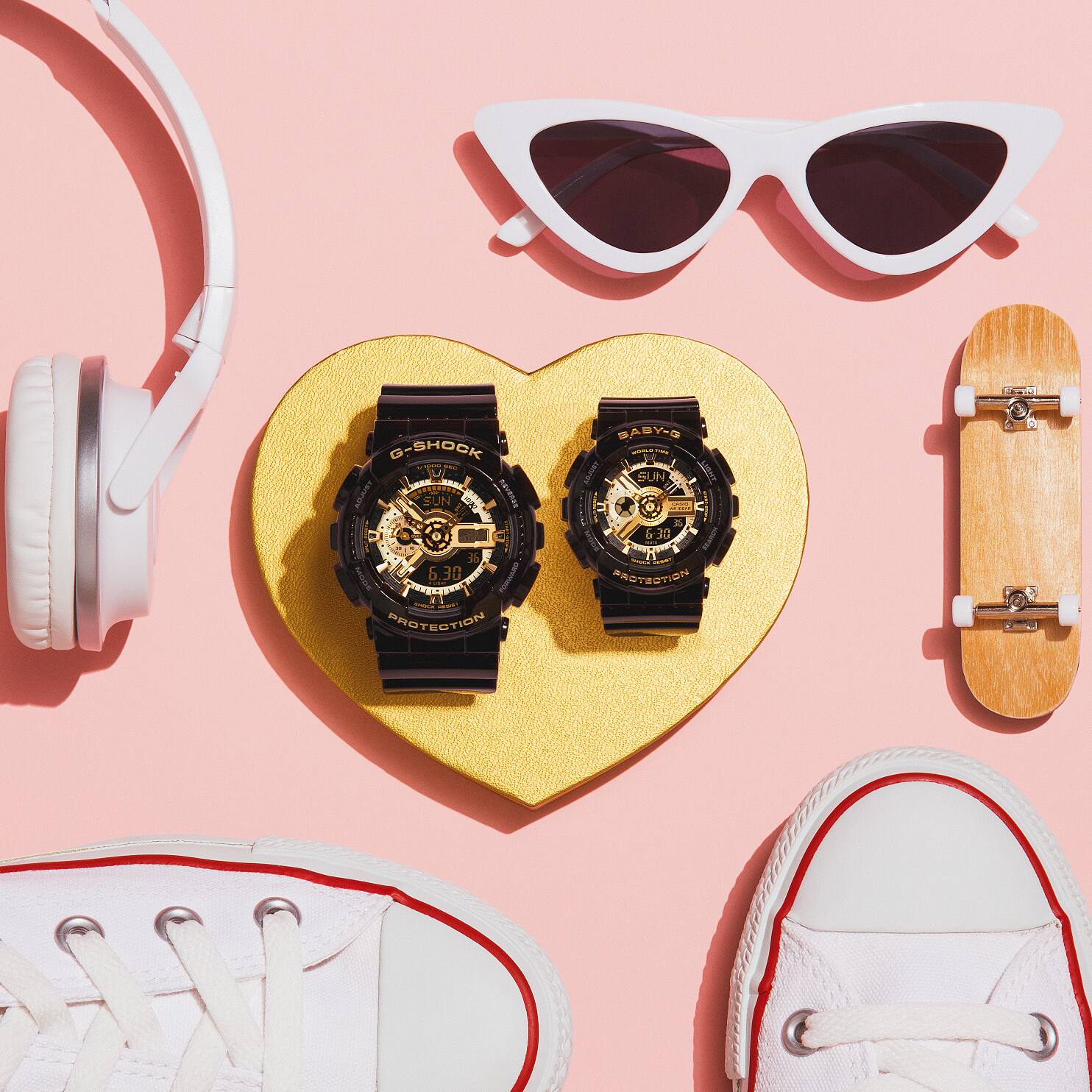 G-Shock Digital Black Resin Band Watch BA110X-1A