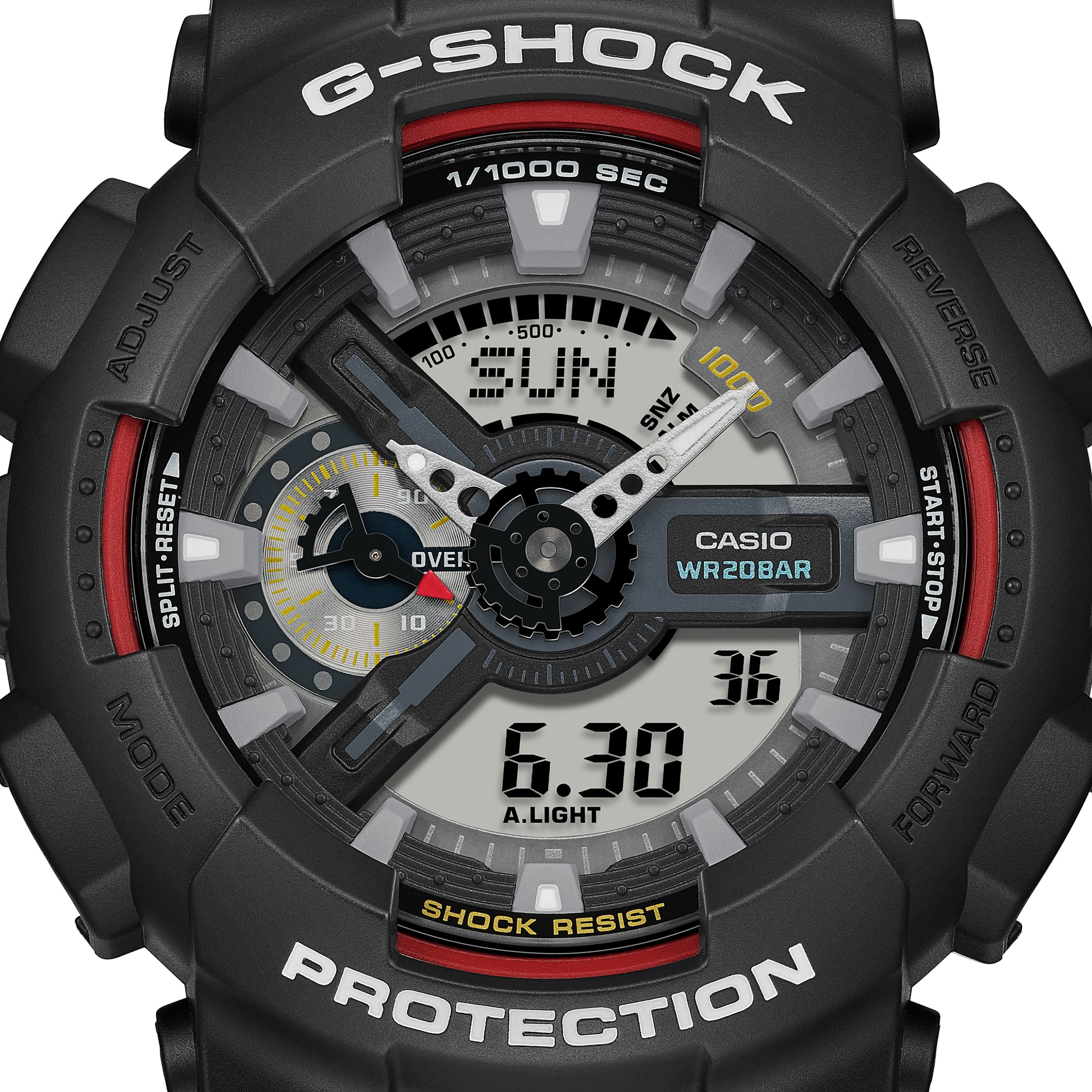 G-Shock Analog Digital Black Dial Black Resin Band Watch GA110RL-1A
