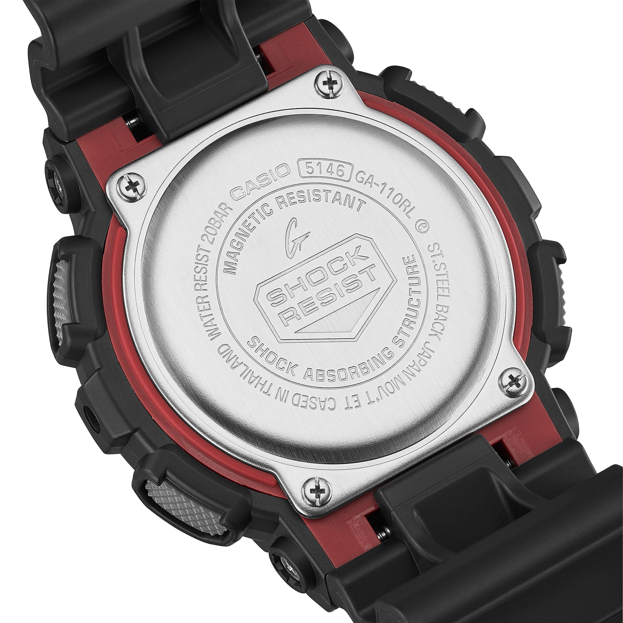 G-Shock Analog Digital Black Dial Black Resin Band Watch GA110RL-1A