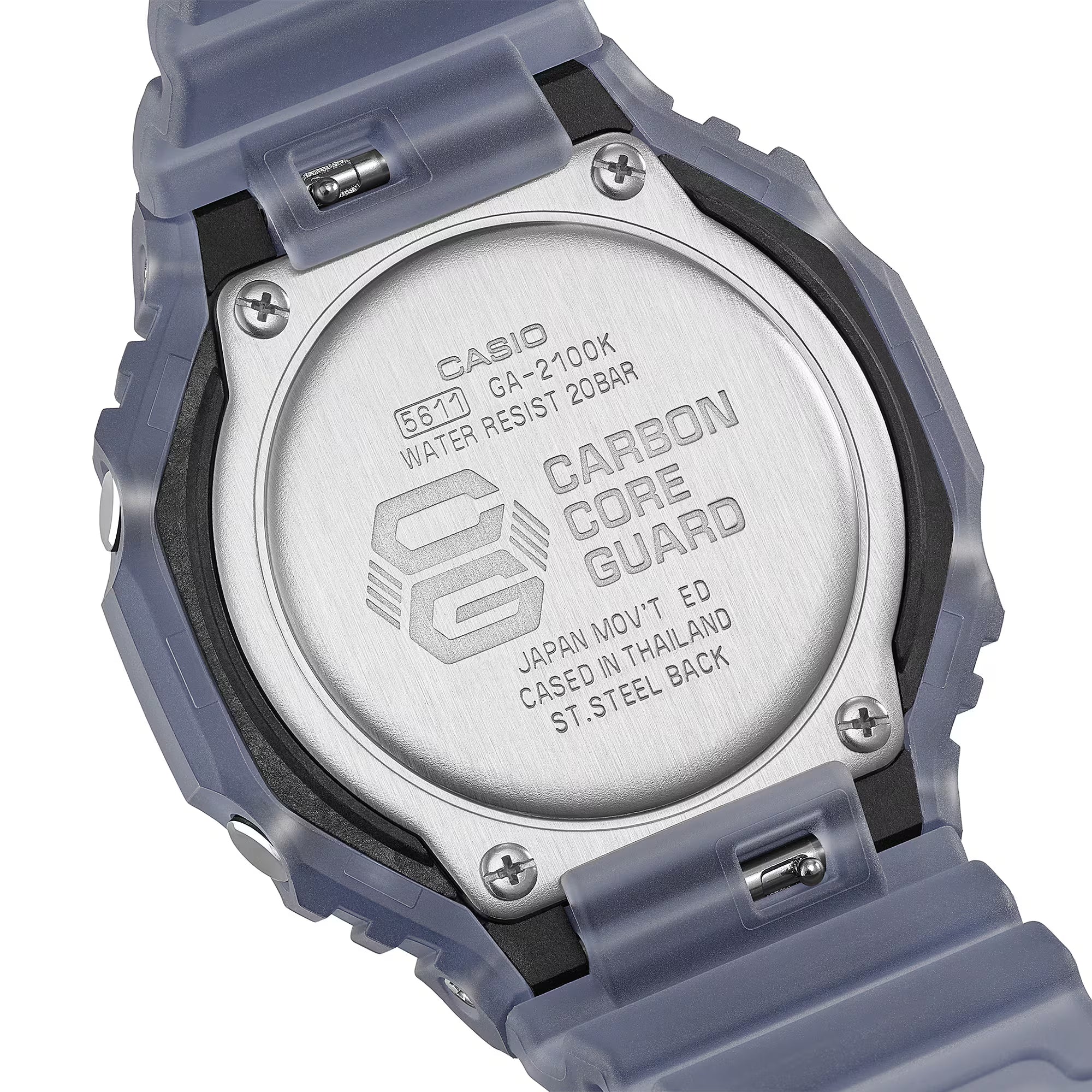 G-Shock Analog Digital Neon Orange Accents Watch GA2100K-2A