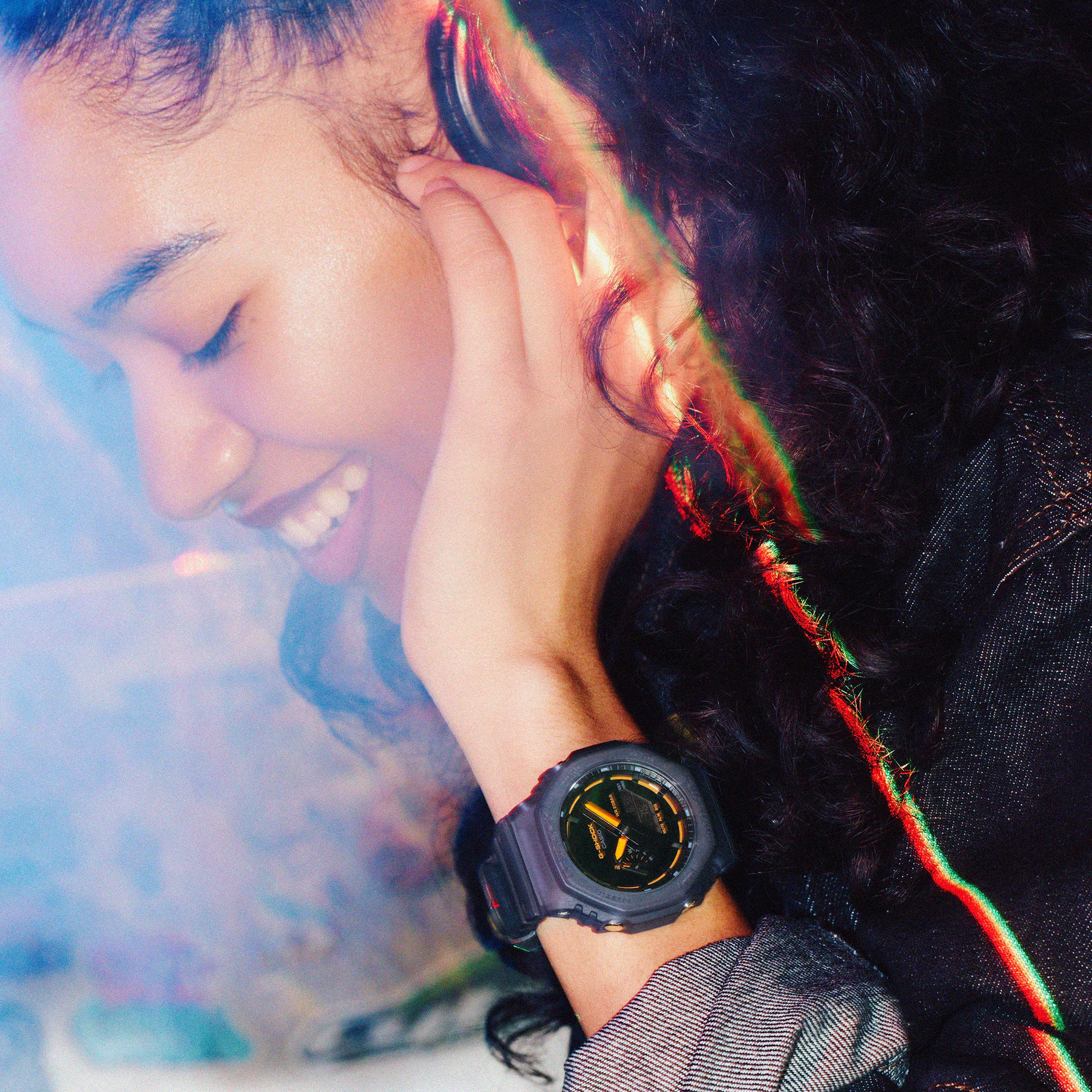 G-Shock Analog Digital Neon Orange Accents Watch GA2100K-2A