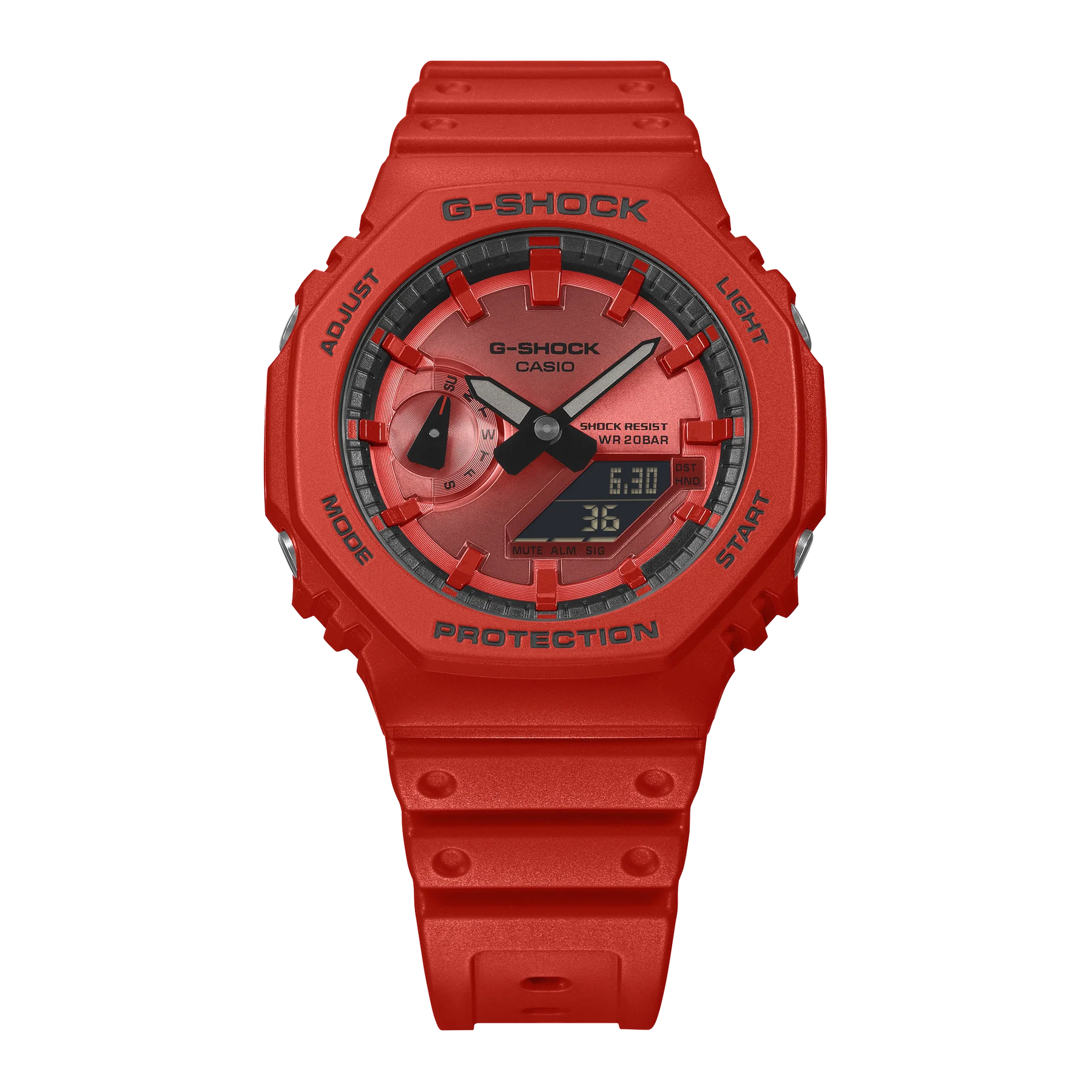 G-Shock Casioak Iconic Red Carbon Core Guard GA2100RRB-4A