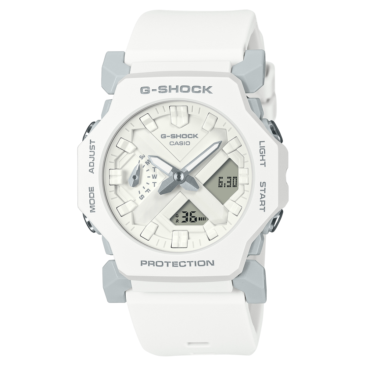 G-Shock Analog Digital White Resin Band Watch GA2300-7A