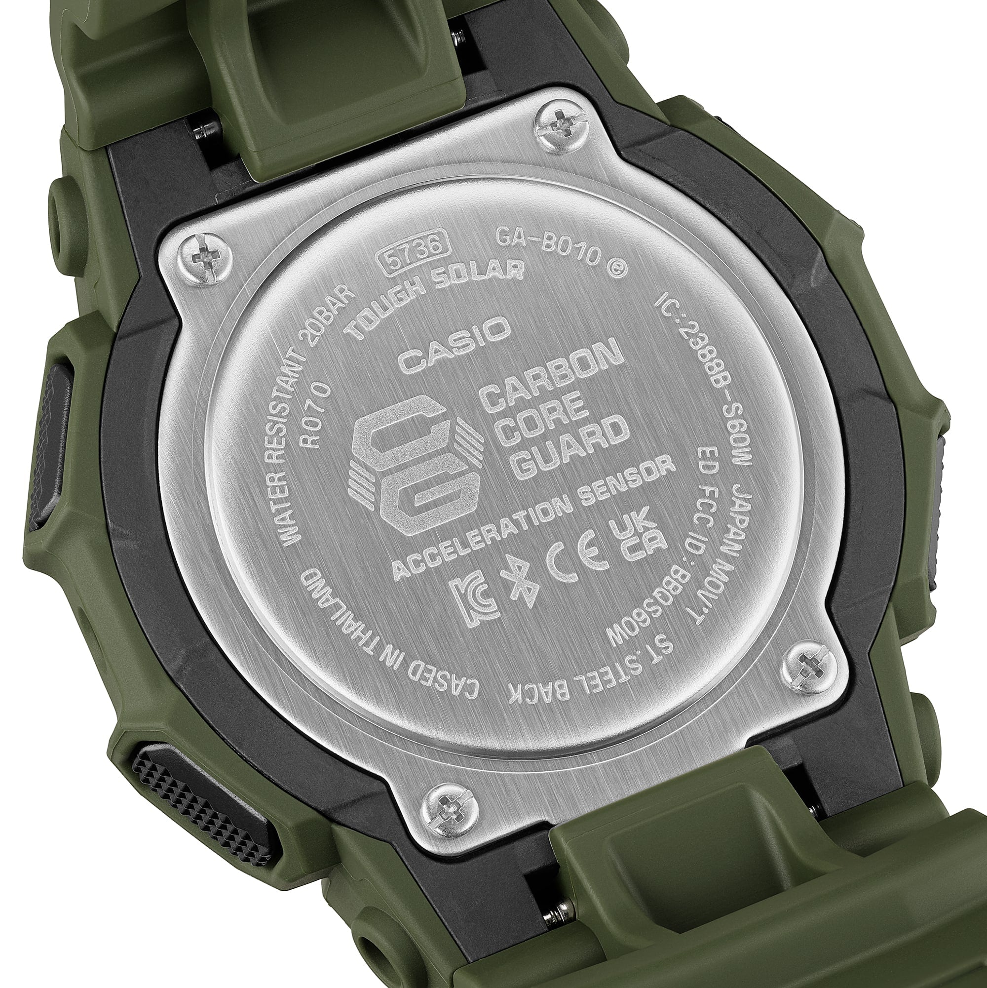 G-Shock Analog Digital Duo Green Resin Band Watch GAB010-3A