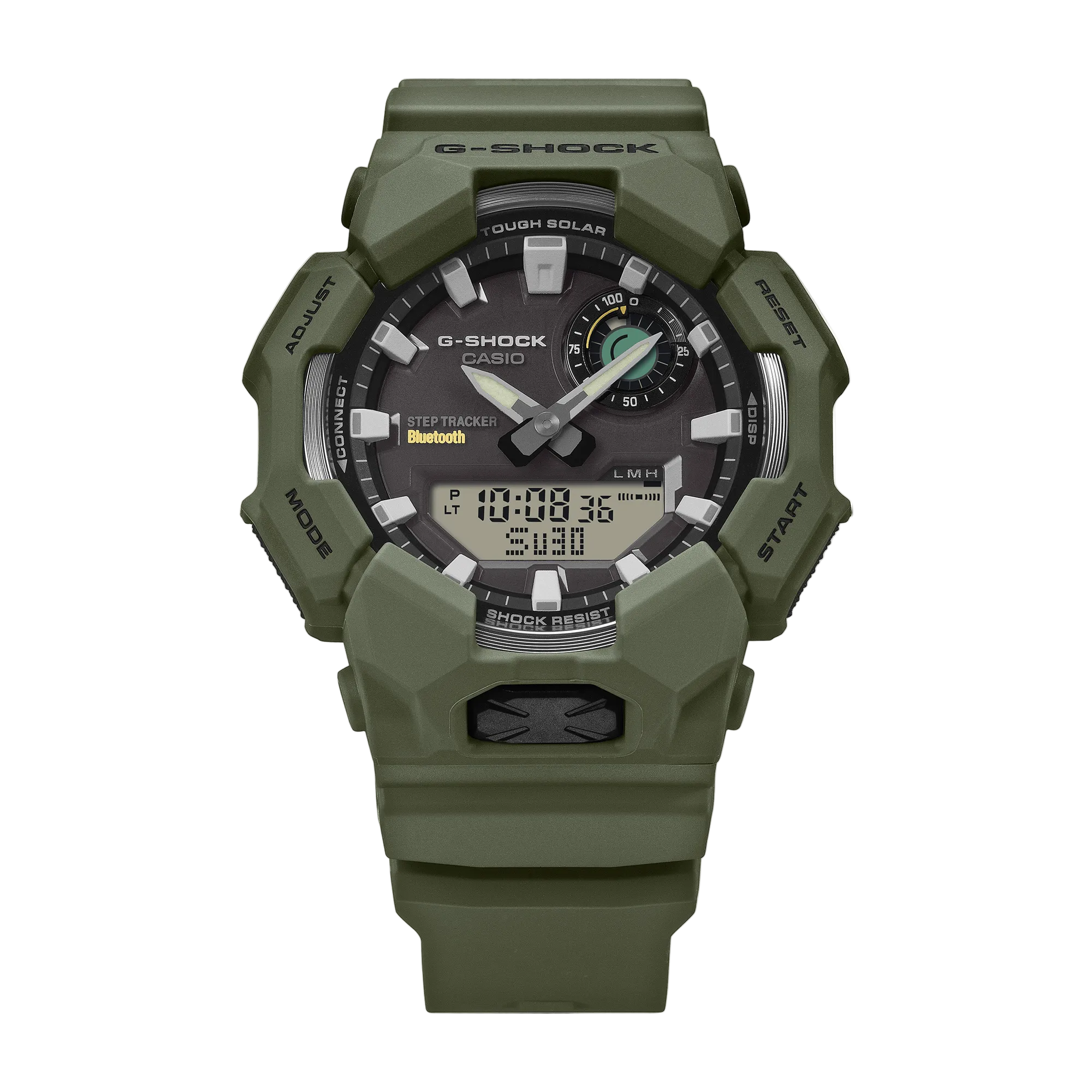 G-Shock Analog Digital Duo Green Resin Band Watch GAB010-3A