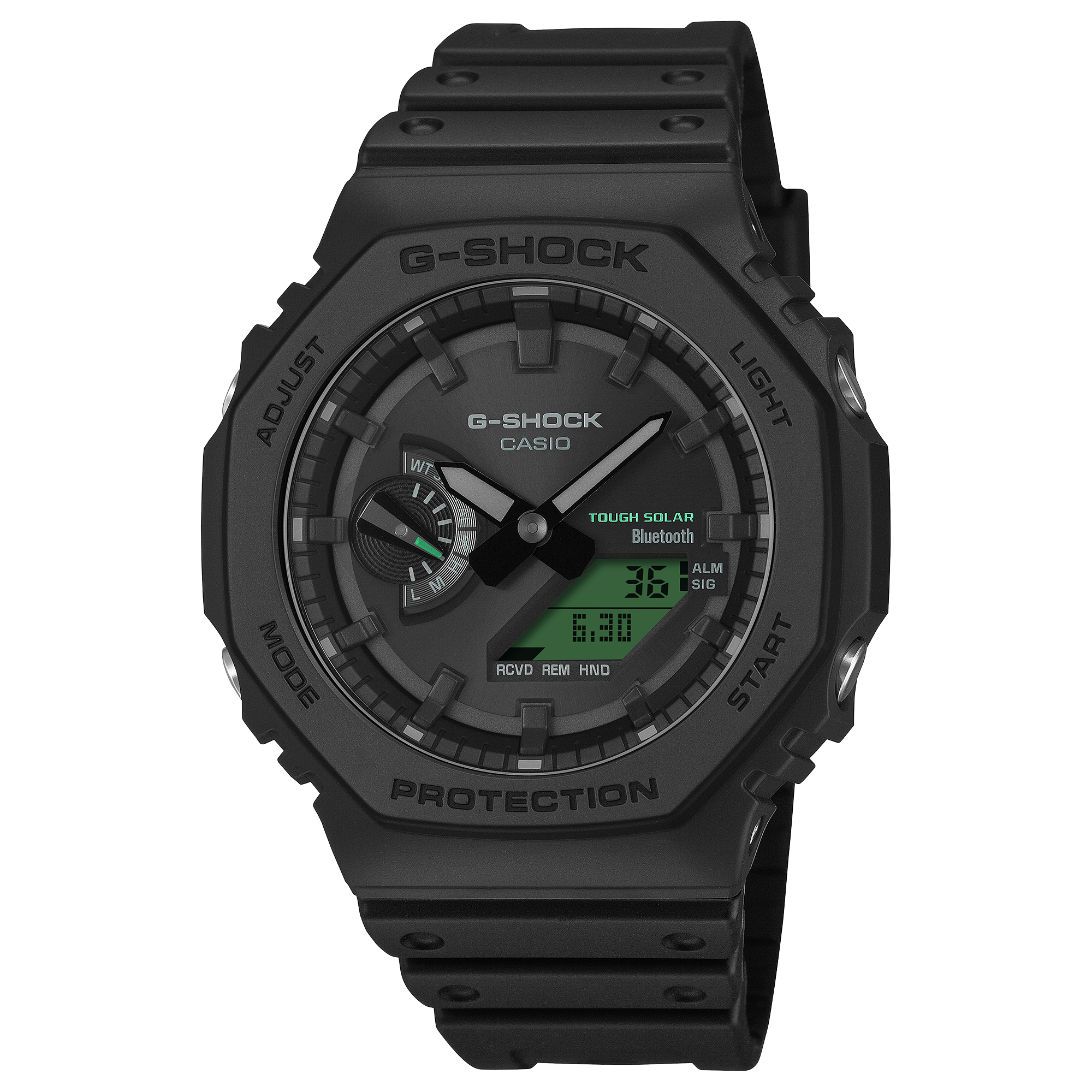 G-Shock Black and Electro Green GAB2100BEG-1A