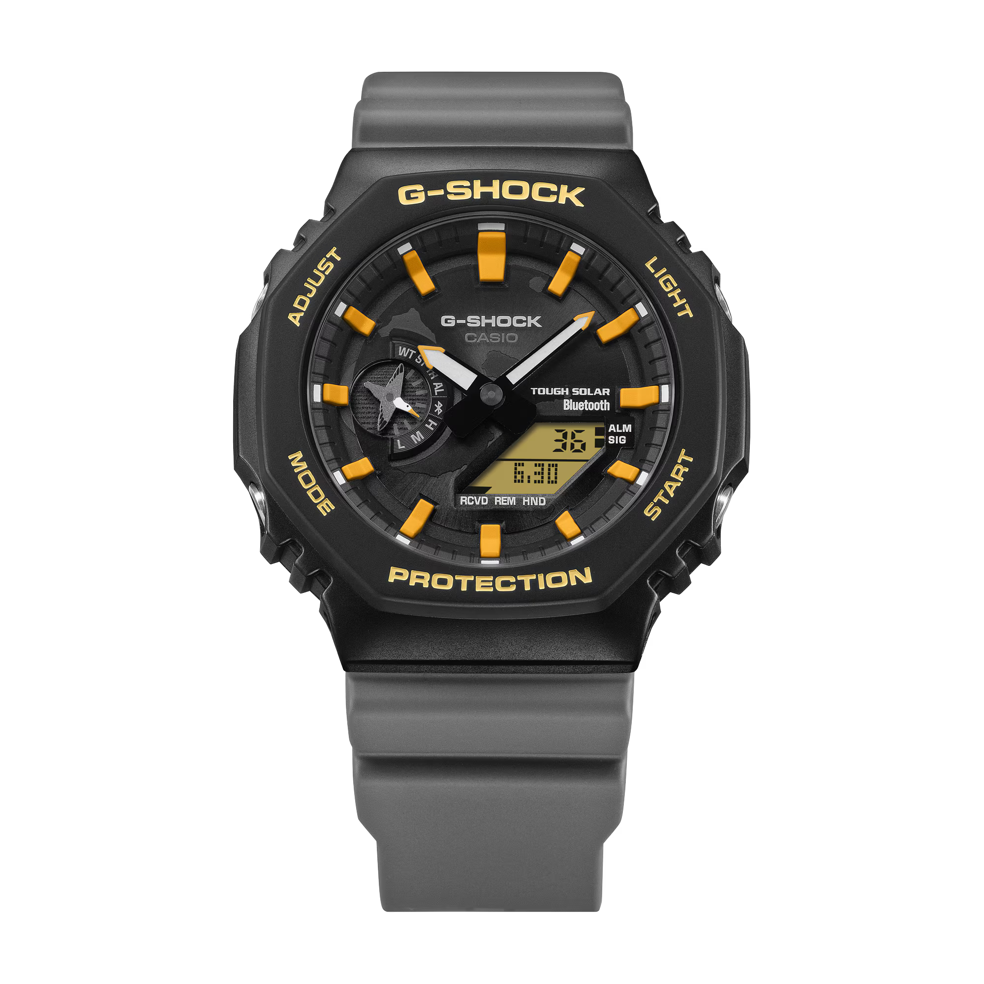 G-Shock Charles Darwin Foundation Black Band Yellow Watch GAB2100DF-1A