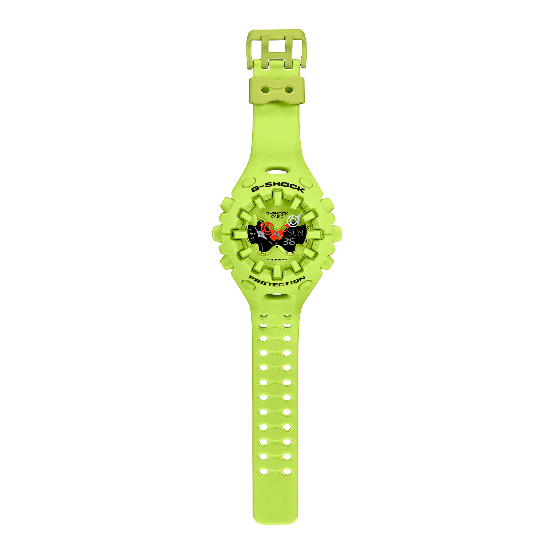 G-Shock Ultimate Toughness Green Watch GAV01-9A with bold design and durable build by G-SHOCK.