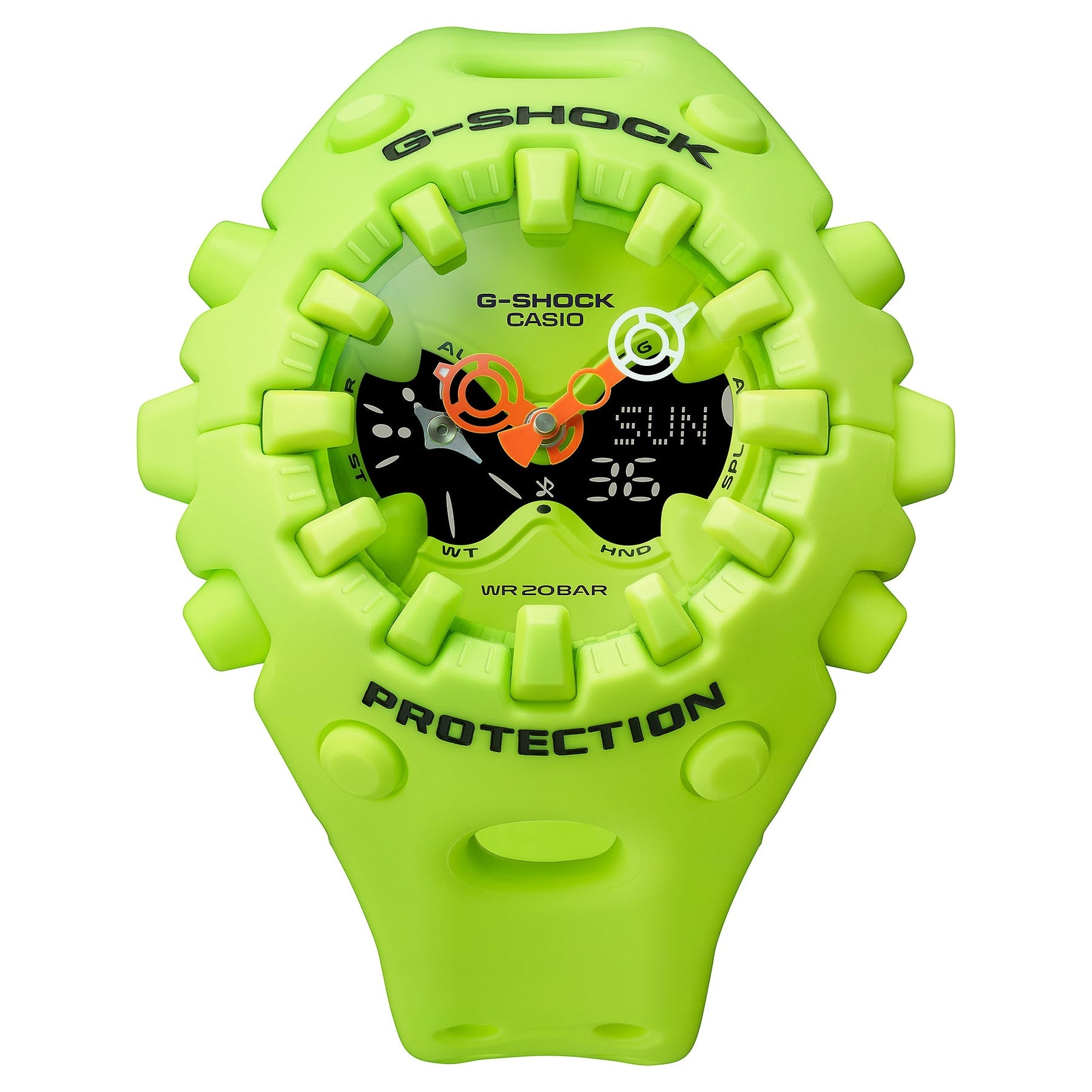 G-Shock Ultimate Toughness Green Watch GAV01-9A with bold design and durable build by Casio G-Shock.