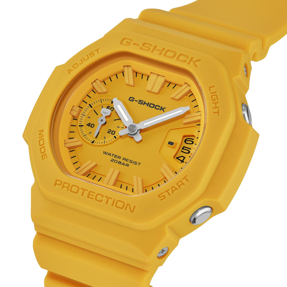 G-Shock 2500 Series Yellow GAC2500-9A analogue watch, product shot