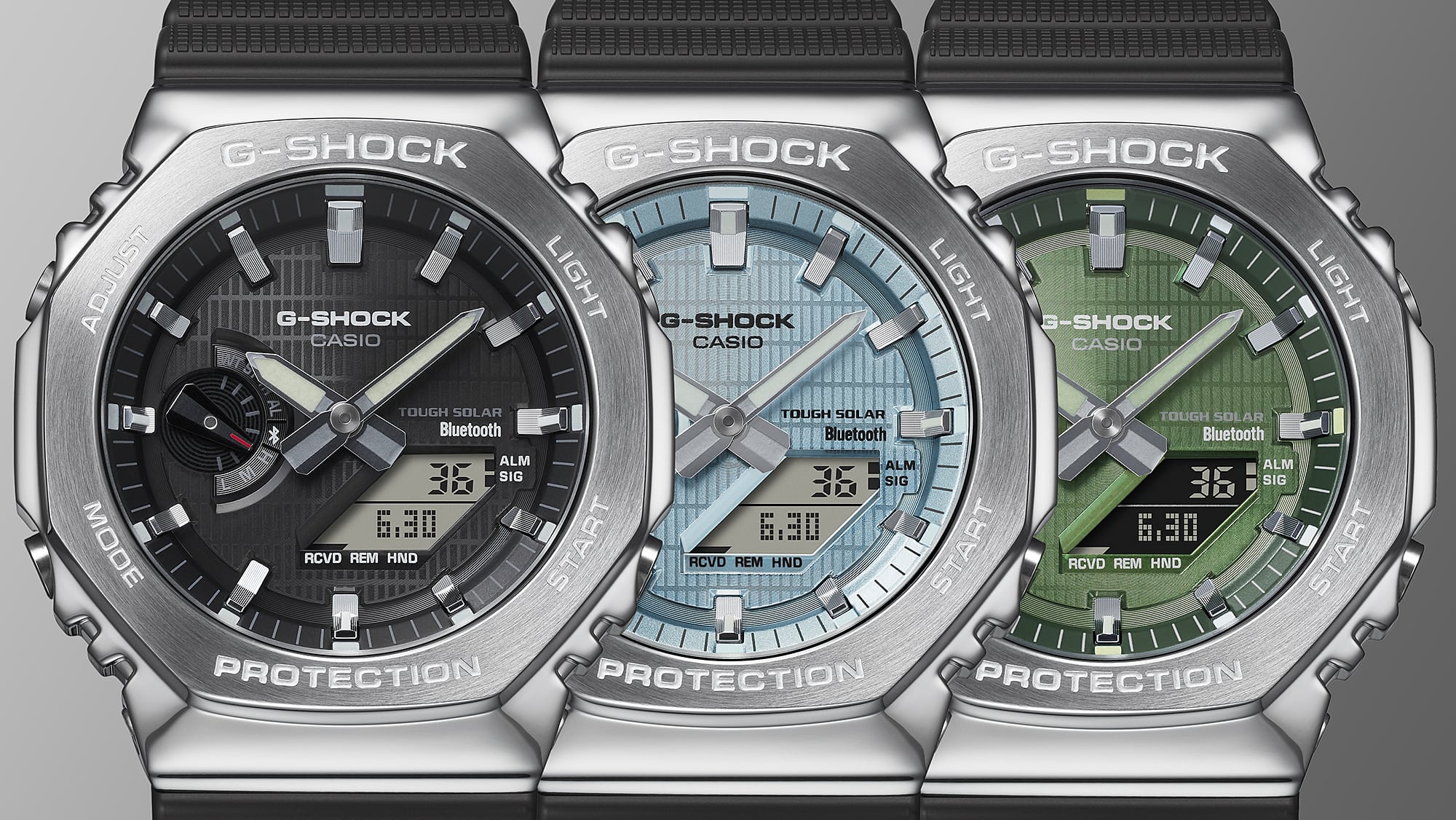 G-Shock Solar Power Black Resin Band Watch GBM2100A-1A3