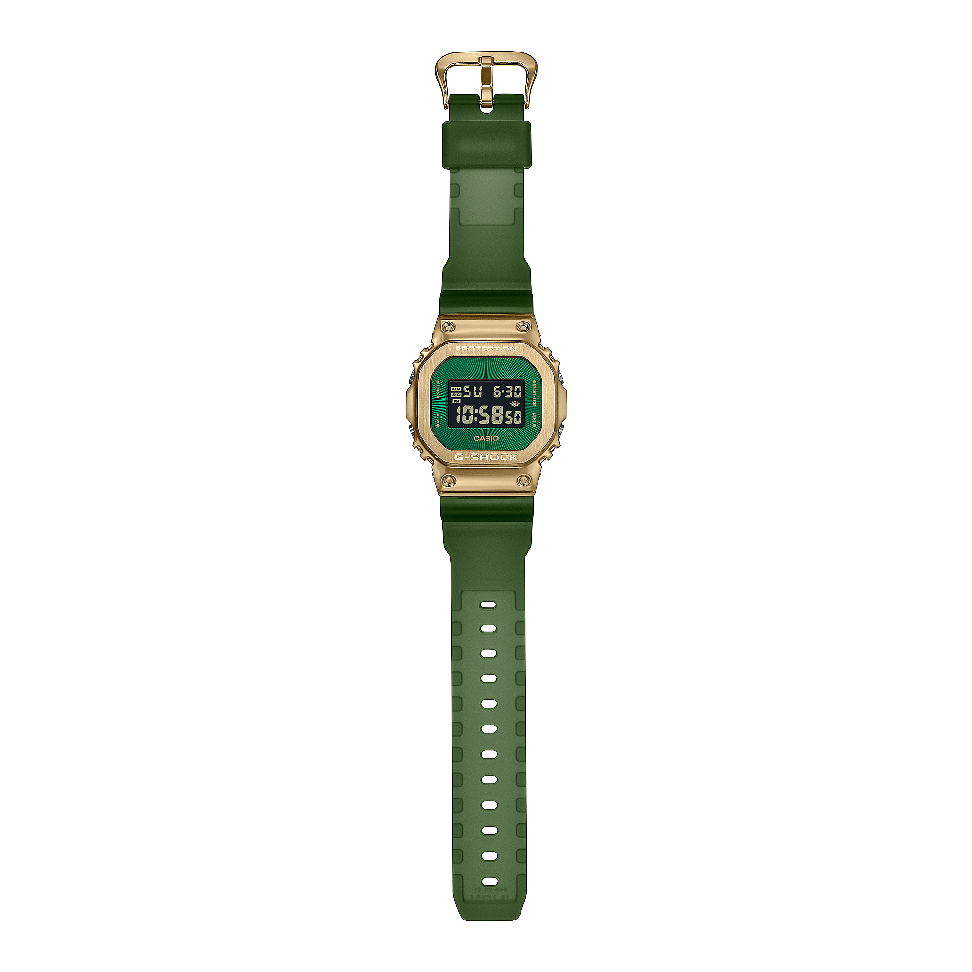 G-Shock Digital Green Resin Band Watch GM5600CL-3D
