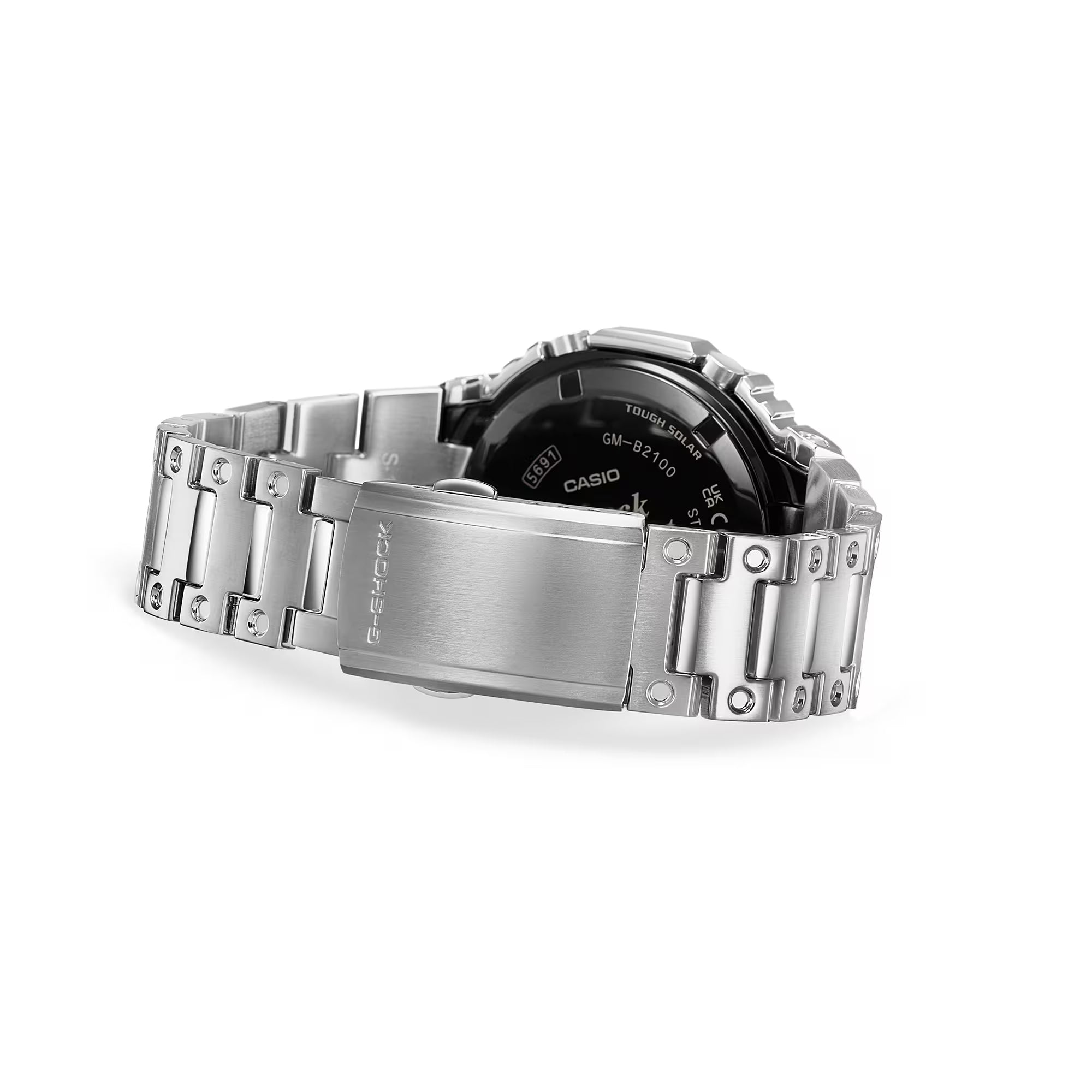 G-Shock Solar CasiOak Silver and Black Full Metal Bluetooth GMB2100BT-1A
