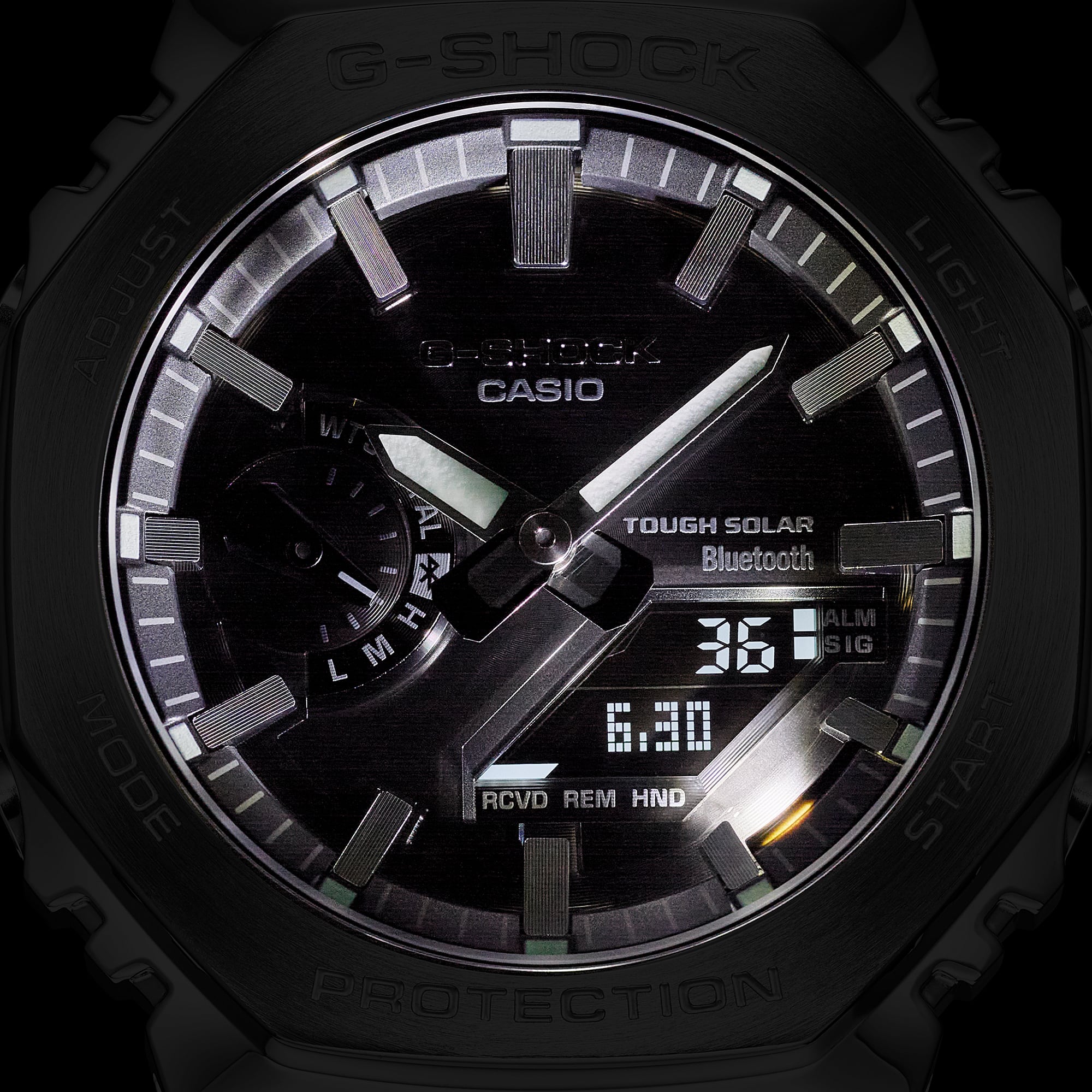G-Shock Full Metal Black Dial Stainless Steel Watch GMB2100SD-1A