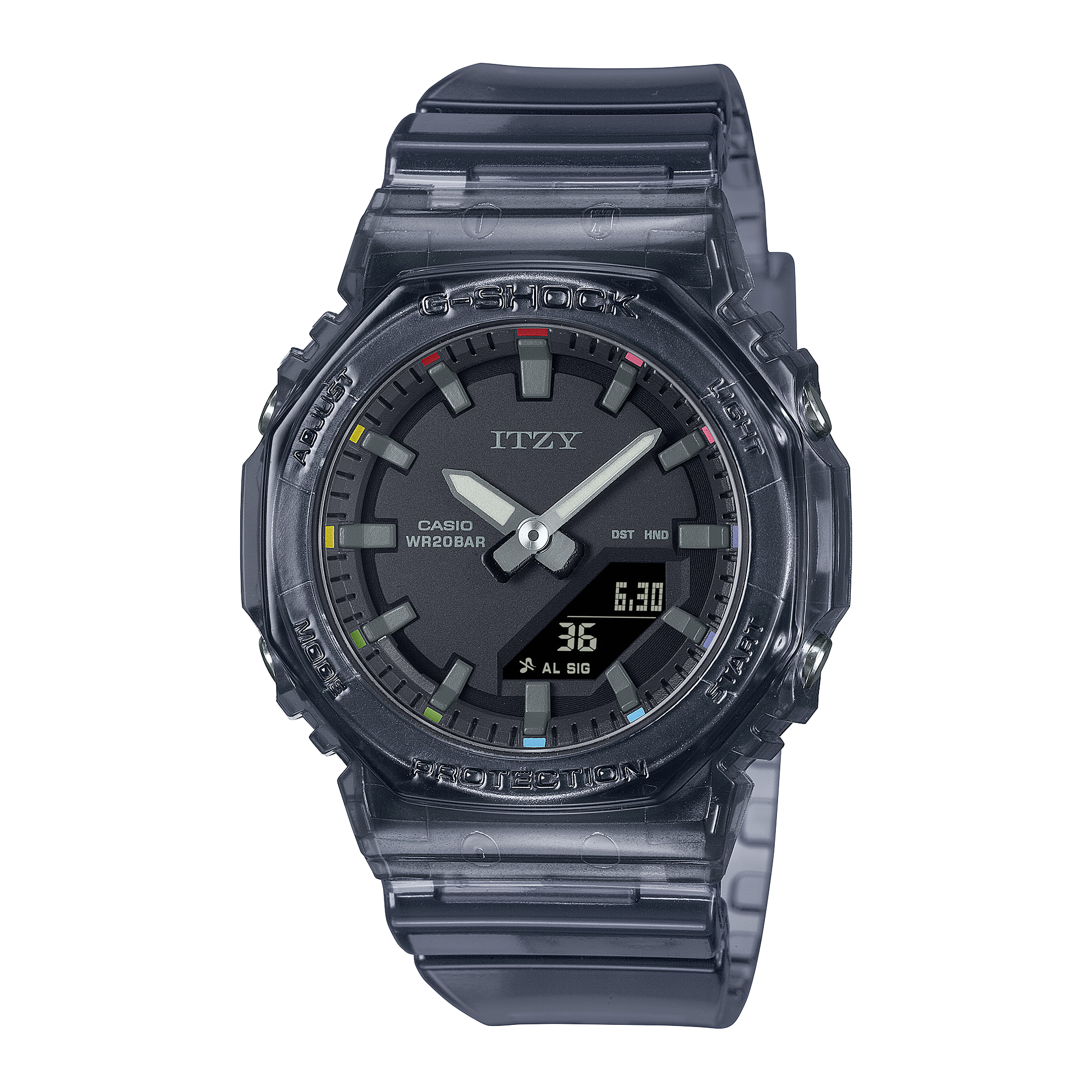G-Shock Analog Digital Mid DUO Itzy Collaboration Resin Band Watch GMAP2100ZY-1A