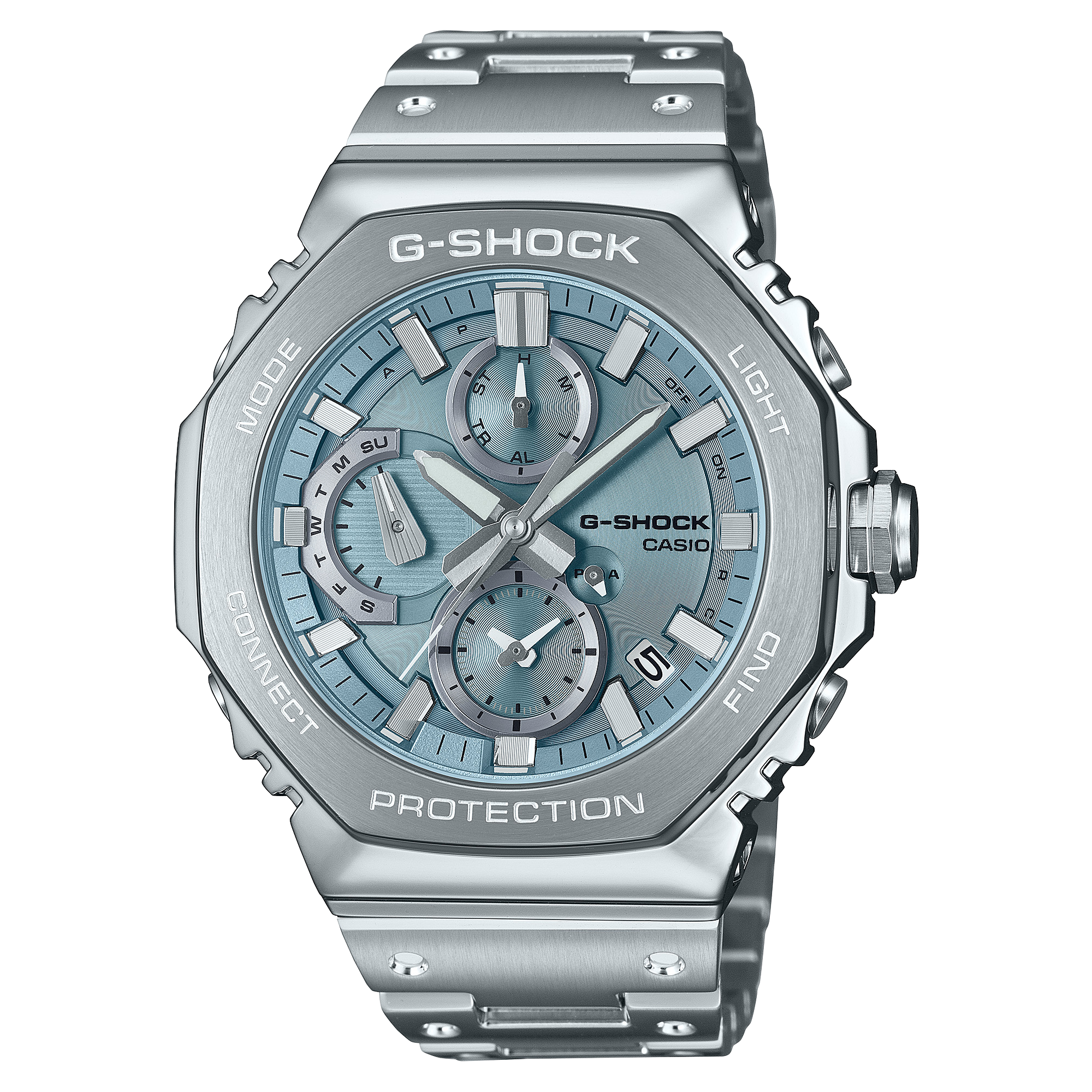 G-Shock Full Metal Blue Dial Stainless Steel Watch GMCB2100AD-2A