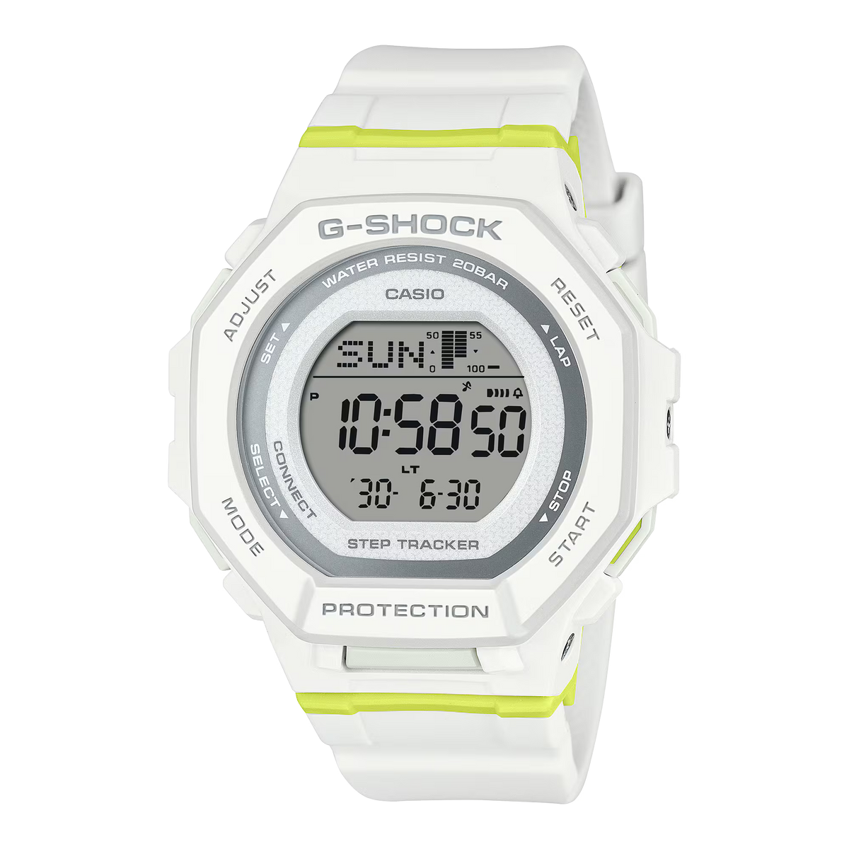 G-Shock G-Squad White Resin Band Watch GMDB300SC-7D
