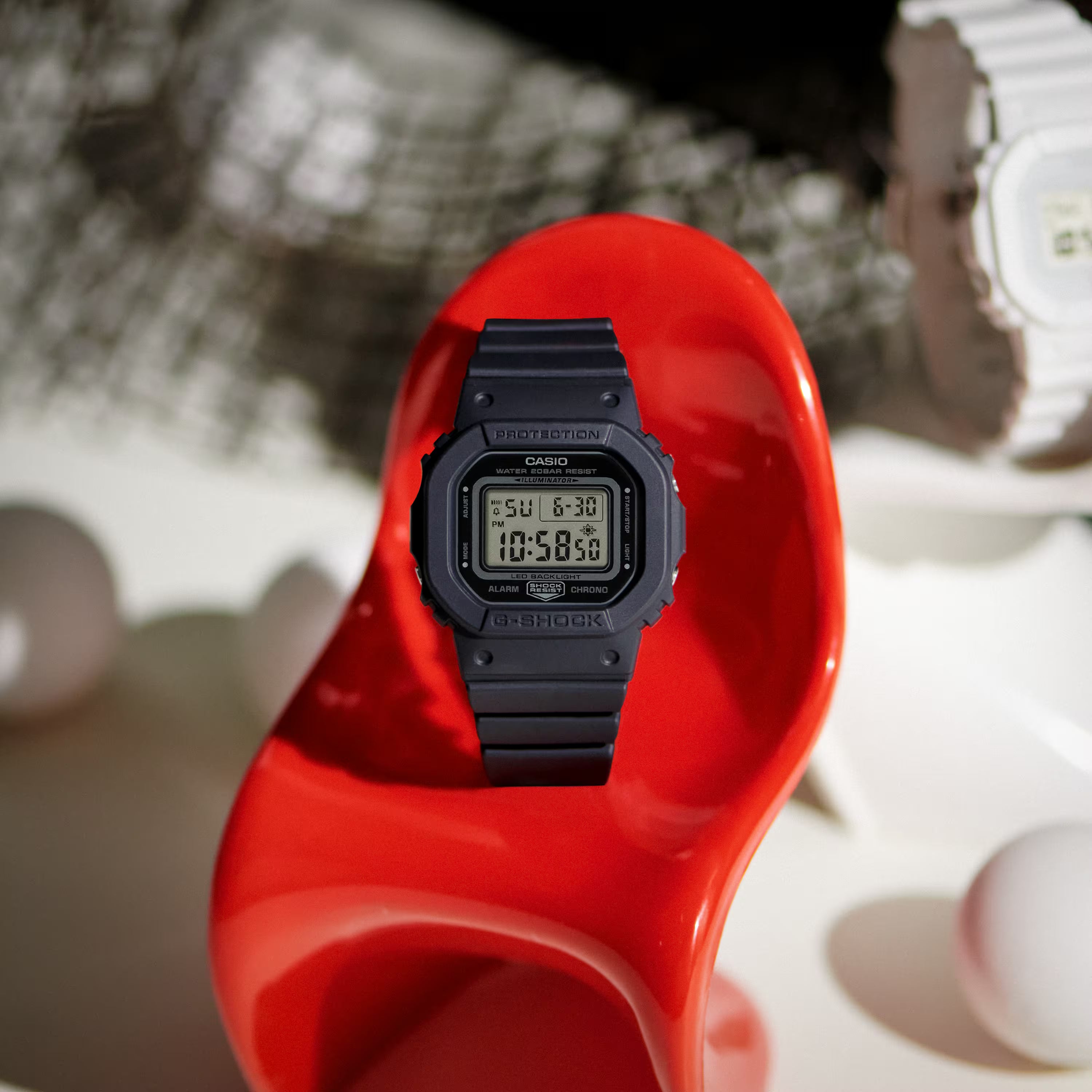 G-Shock Digital Black Mini Resin Band Watch GMDS5600BA-1A