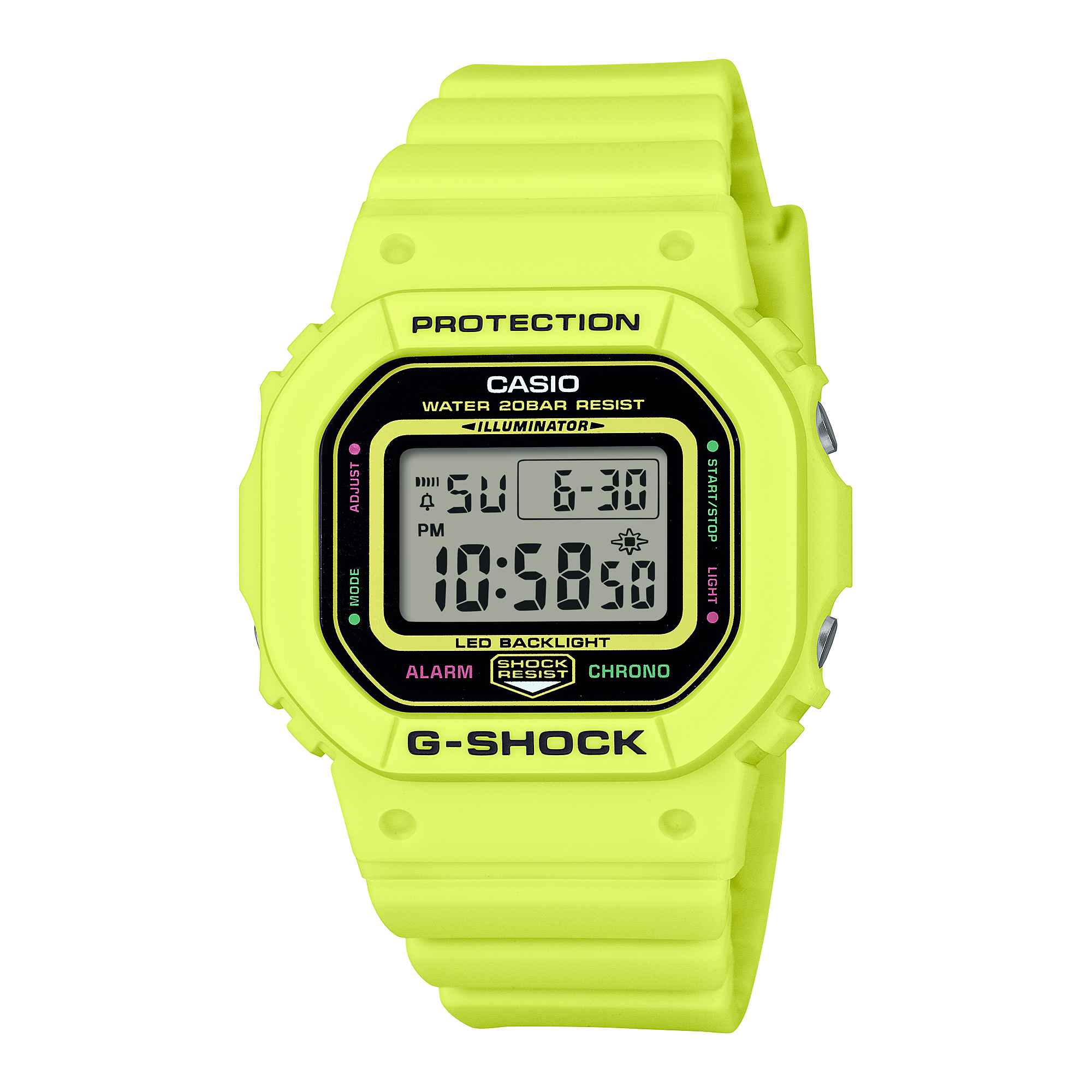G-Shock Digital Yellow Resin Band Watch GMDS5600EP-9D
