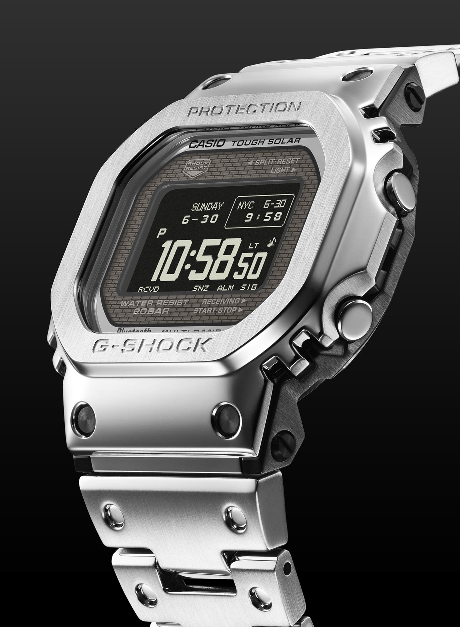 G-Shock Full Metal Black Dial Stainless Steel Watch GMWBZ5000D-1D