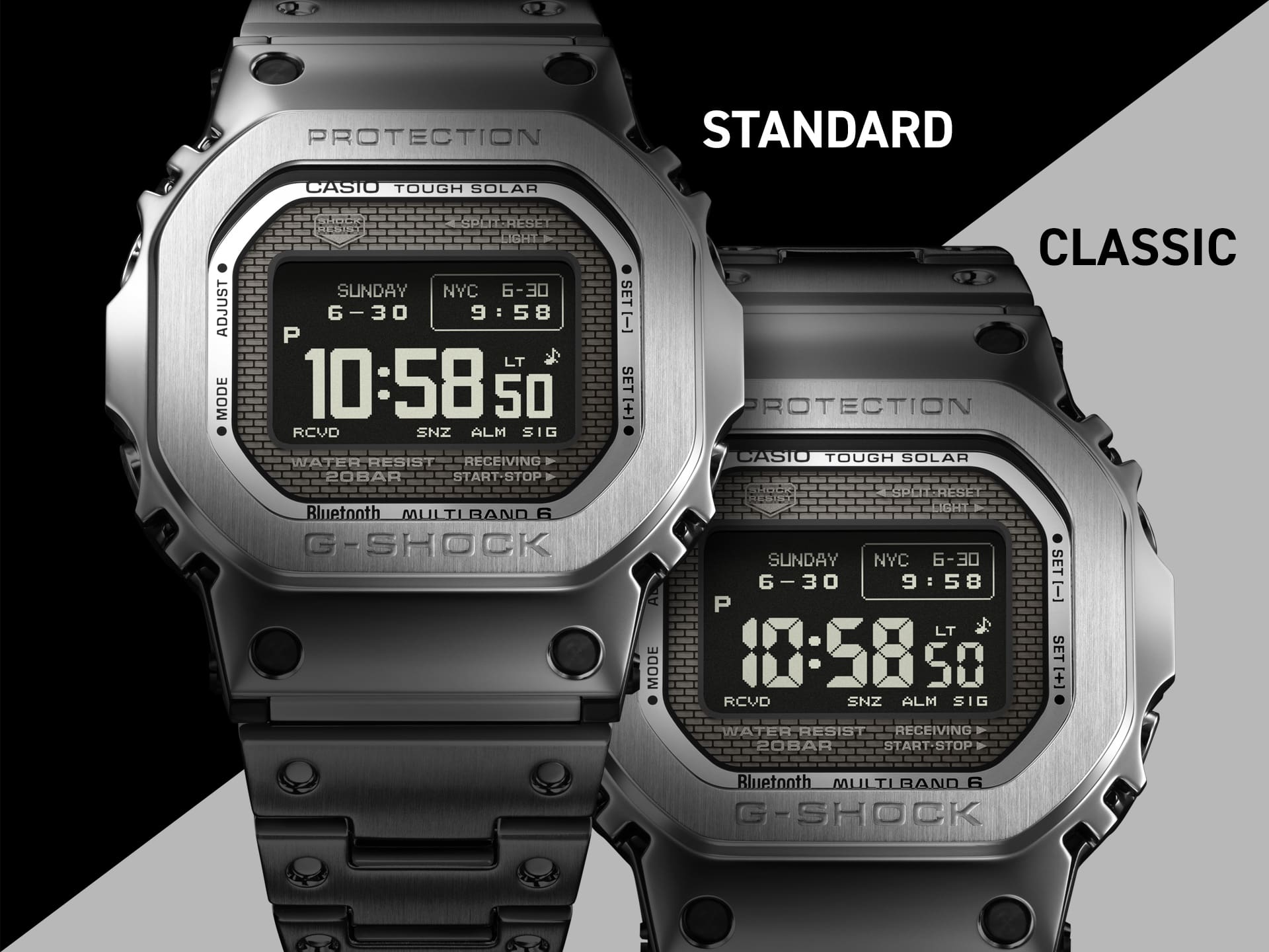 G-Shock Full Metal Black Dial Stainless Steel Watch GMWBZ5000D-1D