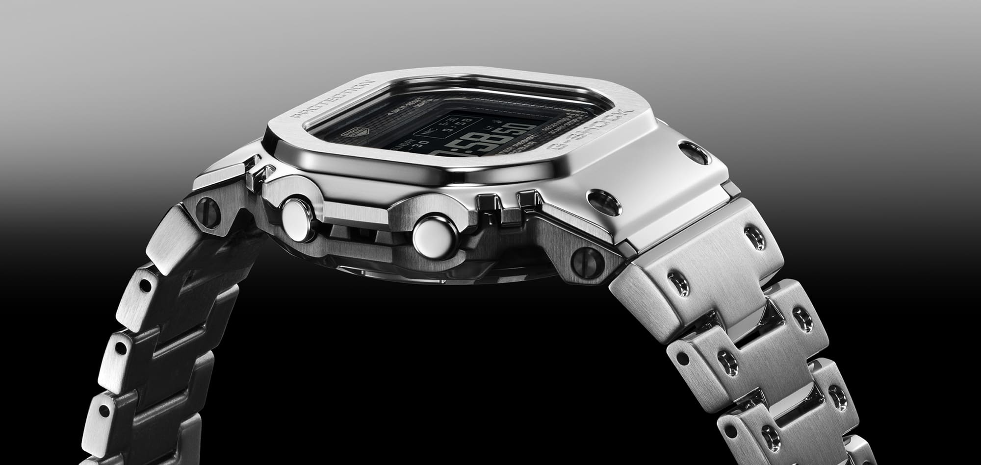 G-Shock Full Metal Black Dial Stainless Steel Watch GMWBZ5000D-1D
