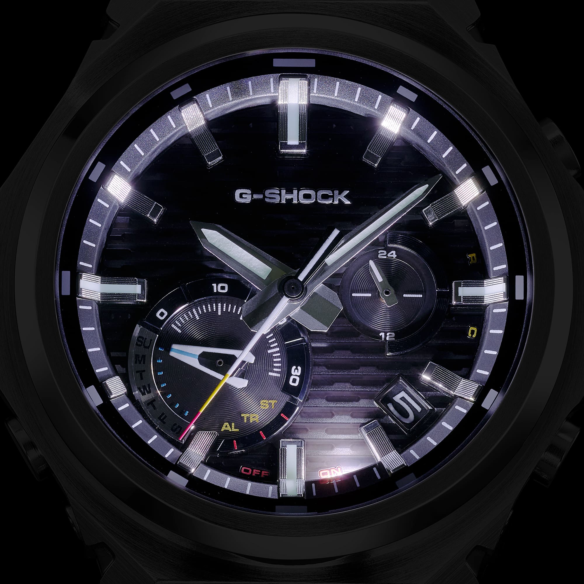 G-Shock Analog G-Steel Blue Dial Stainless Steel Watch GSTB1000D-2A