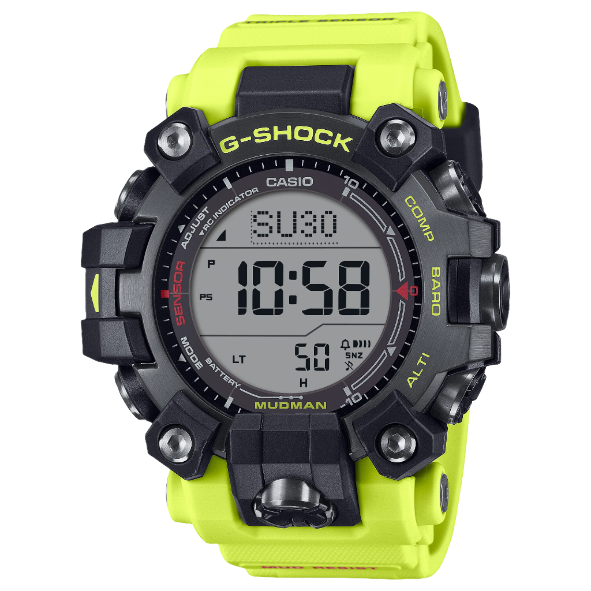 G-Shock Master of G line Grey Dial Green Resin Band Watch GW9500MRY-1A9