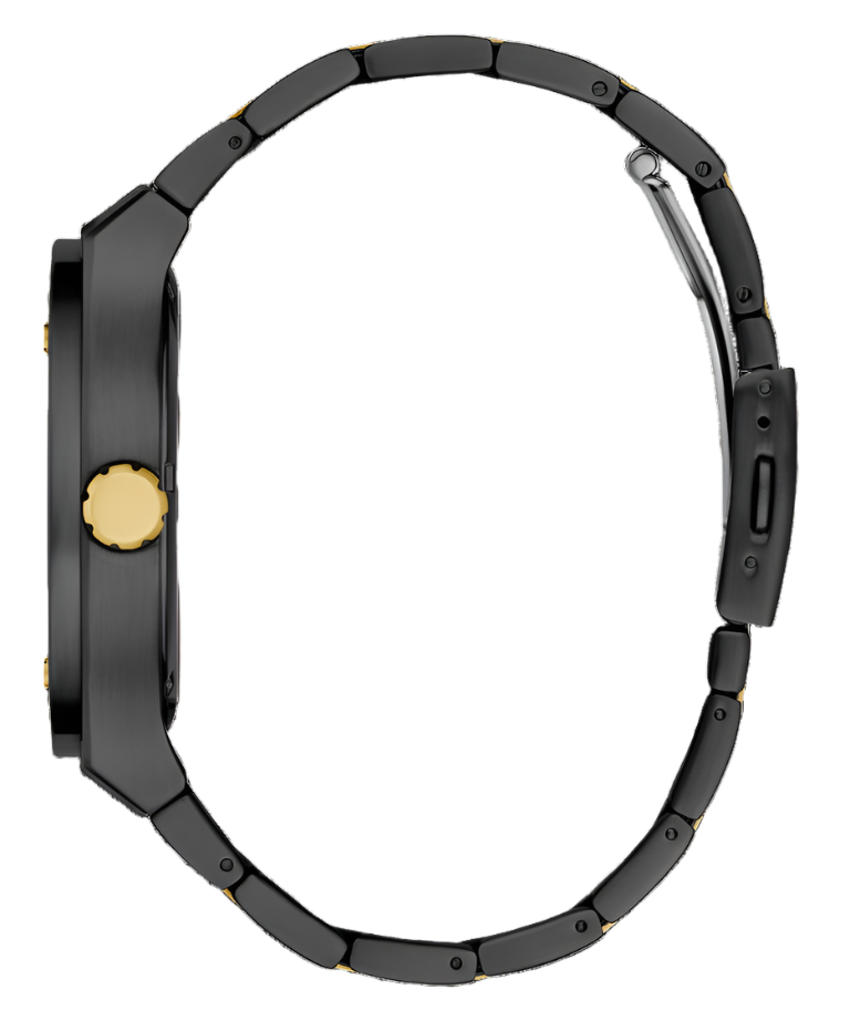 Guess Jet Black Dial Black Bracelet Multi-function Watch GW0795G3